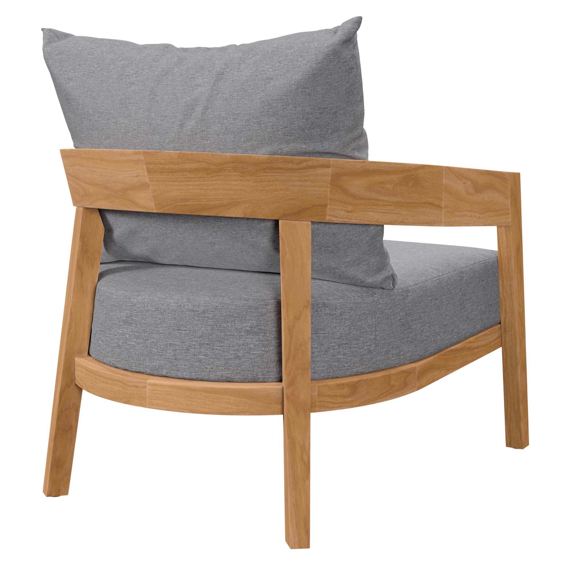Brisbane 3-Piece Teak Wood Outdoor Patio Set by Modway - Best Buy Furniture