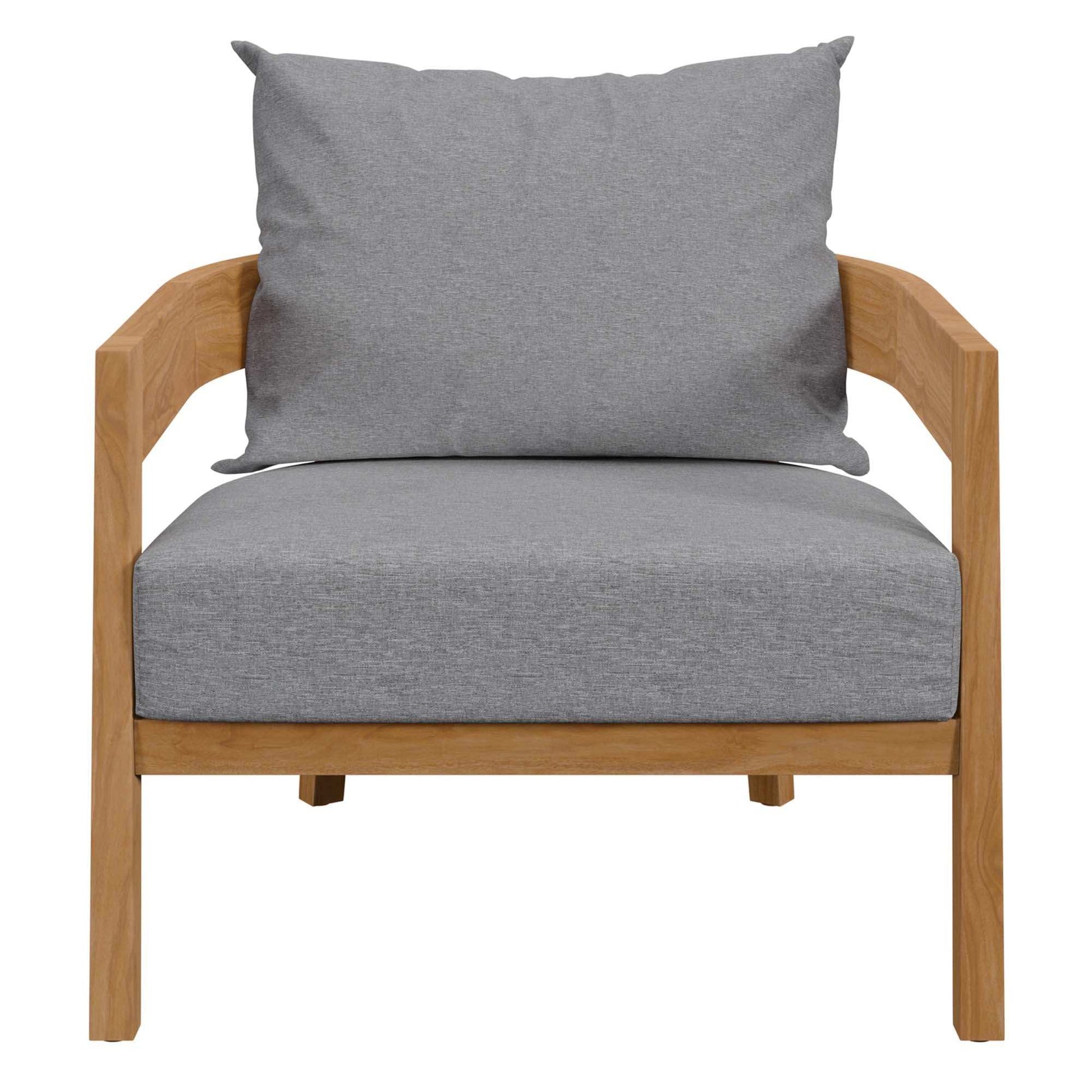 Brisbane 3-Piece Teak Wood Outdoor Patio Set by Modway - Best Buy Furniture