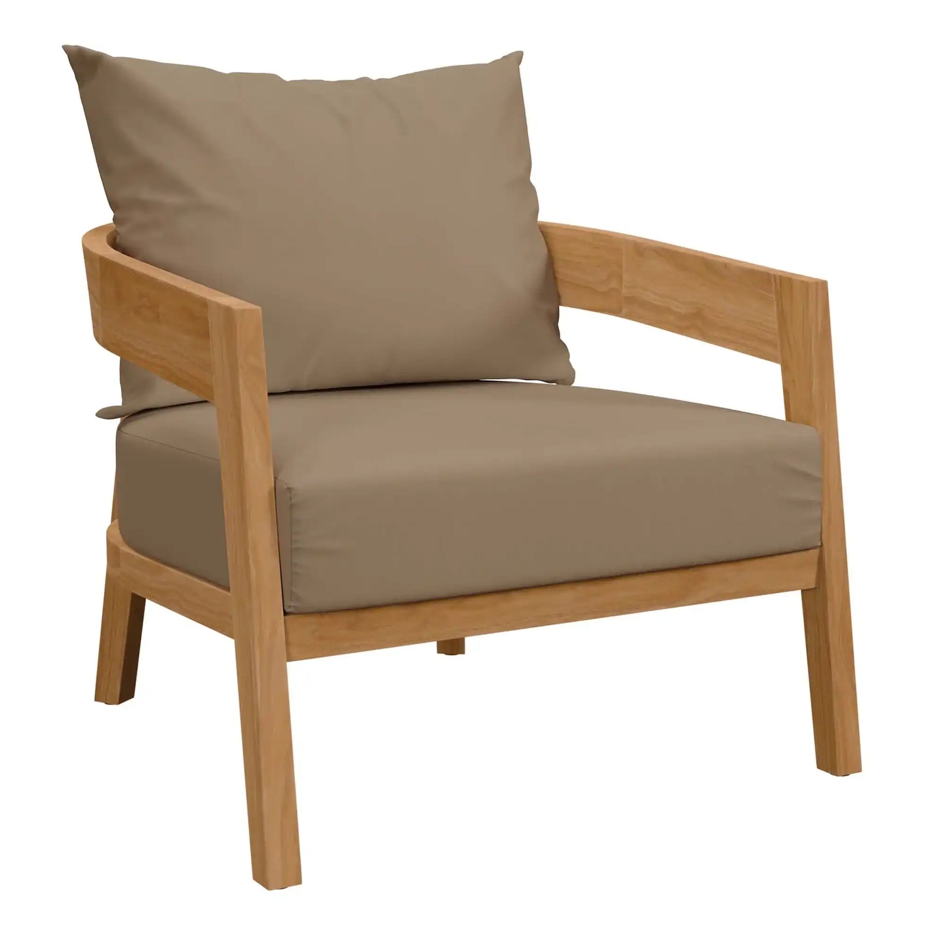 Brisbane 3-Piece Teak Wood Outdoor Patio Set by Modway - Best Buy Furniture