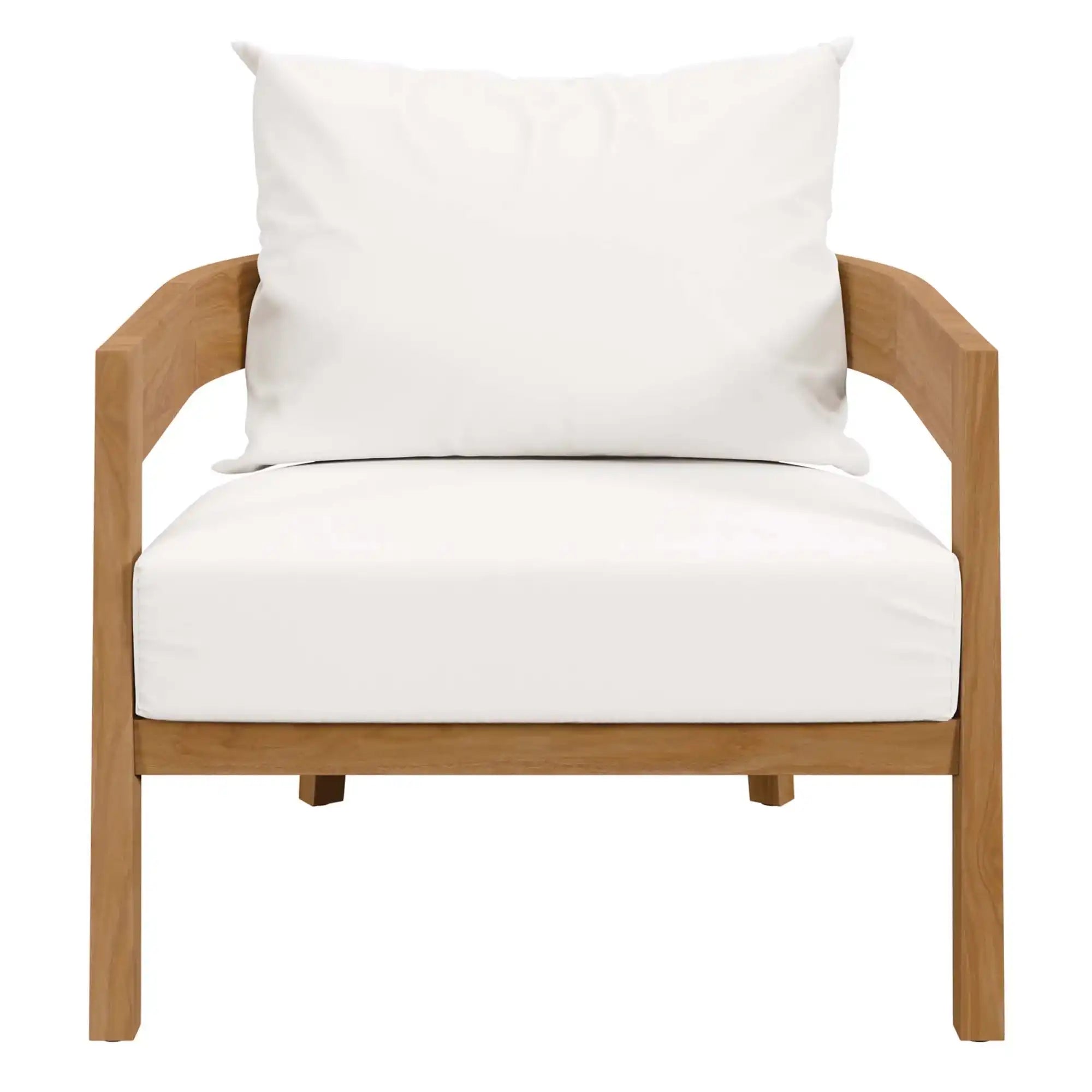 Brisbane 3-Piece Teak Wood Outdoor Patio Set by Modway - Best Buy Furniture