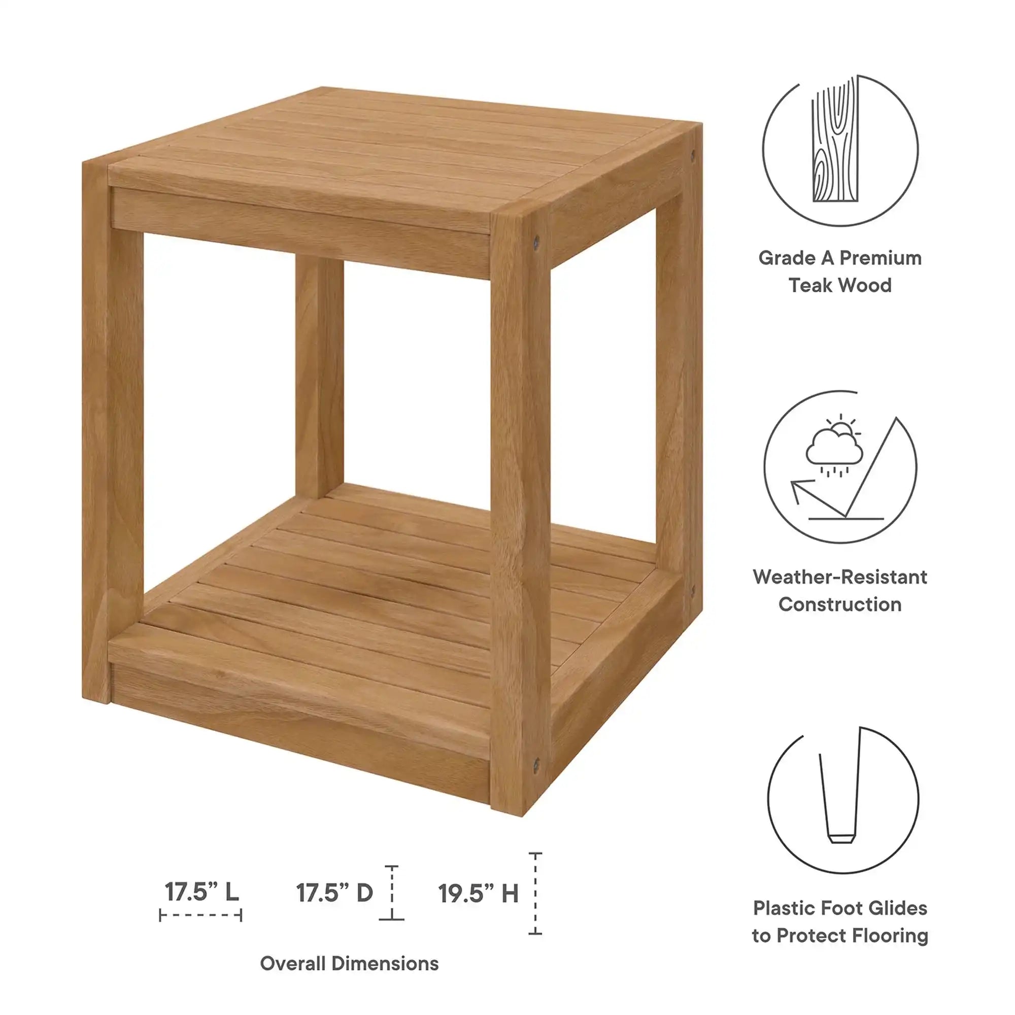 Carlsbad 6-Piece Teak Wood Outdoor Patio Set by Modway - Best Buy Furniture