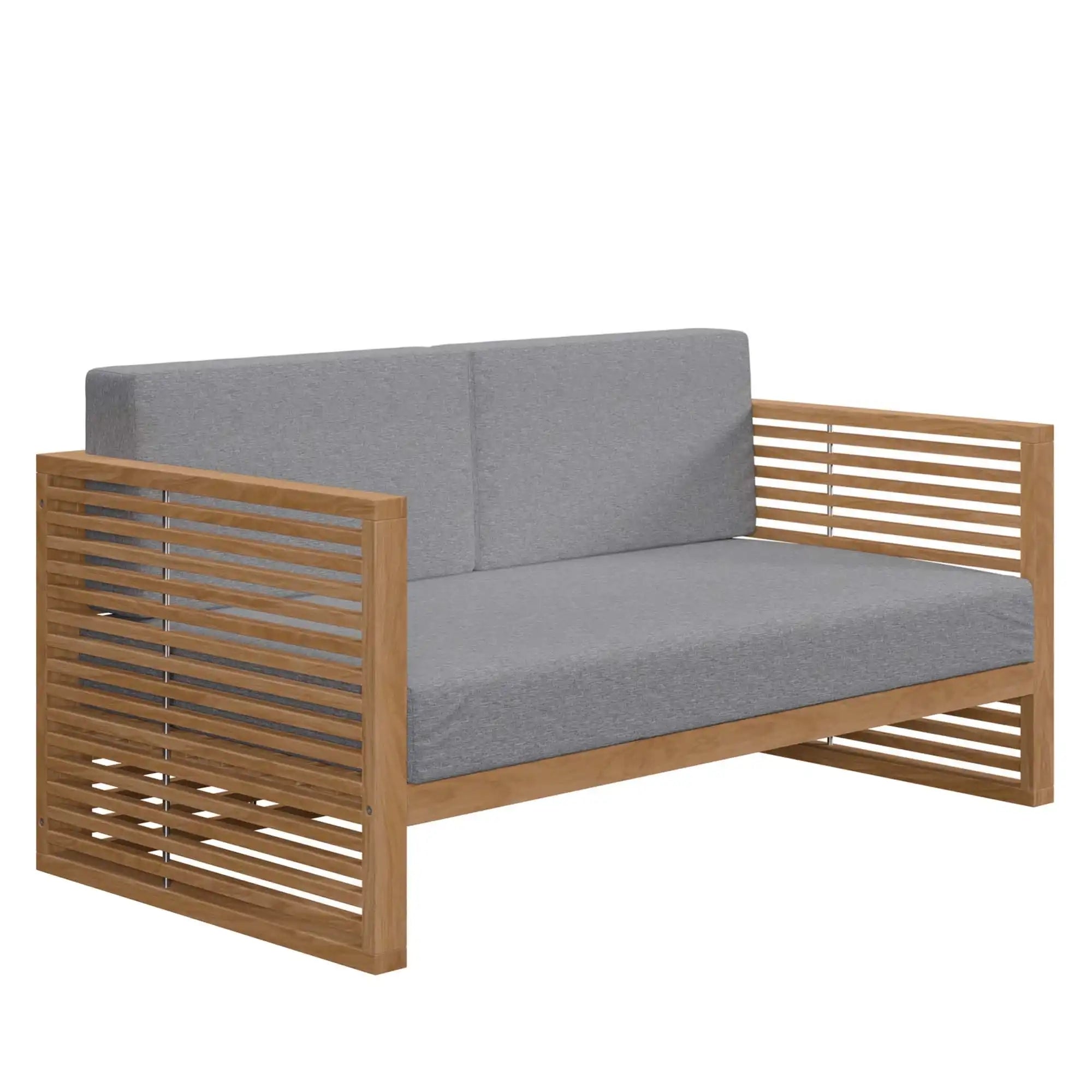 Carlsbad 3-Piece Teak Wood Outdoor Patio Set by Modway - Best Buy Furniture