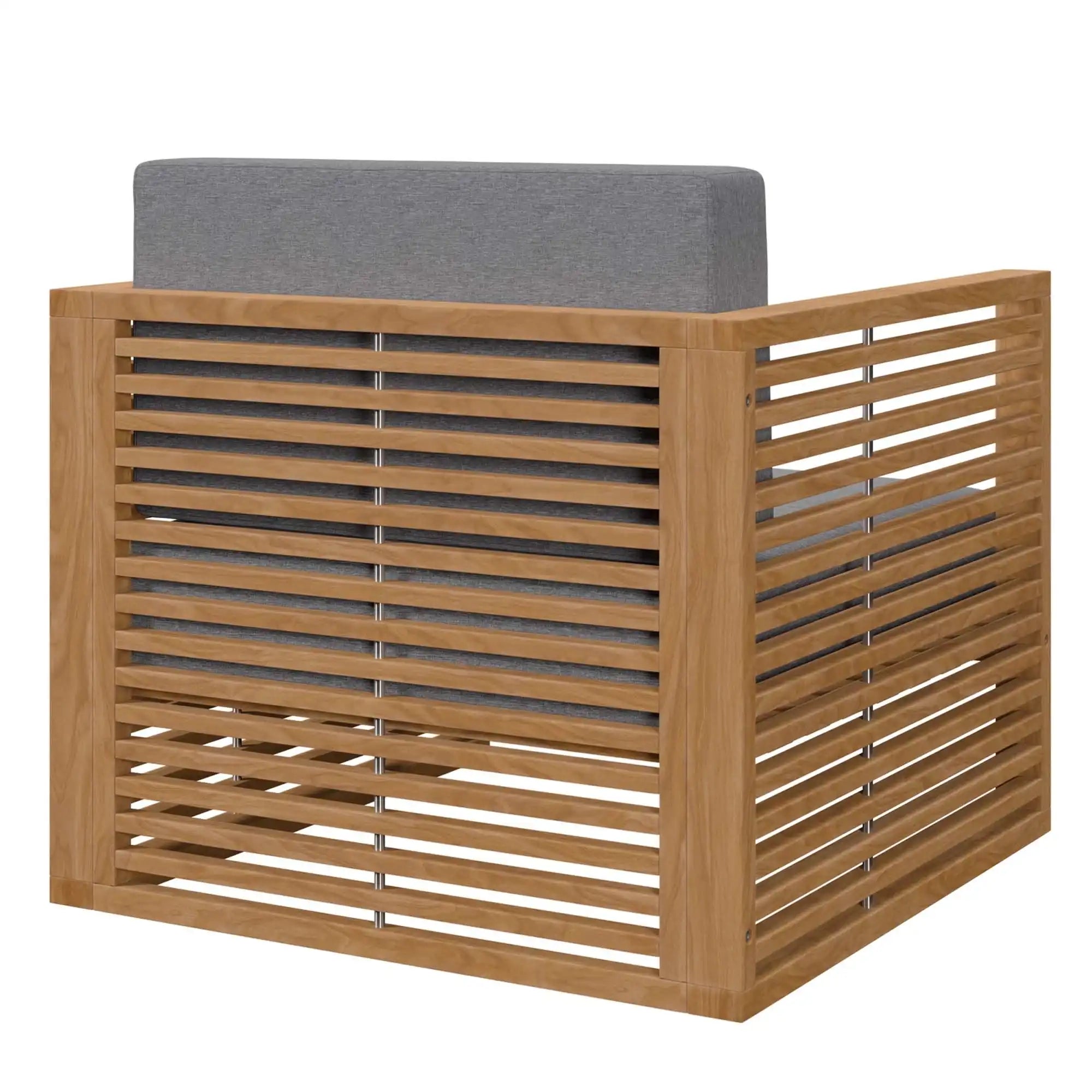 Carlsbad 3-Piece Teak Wood Outdoor Patio Set by Modway - Best Buy Furniture
