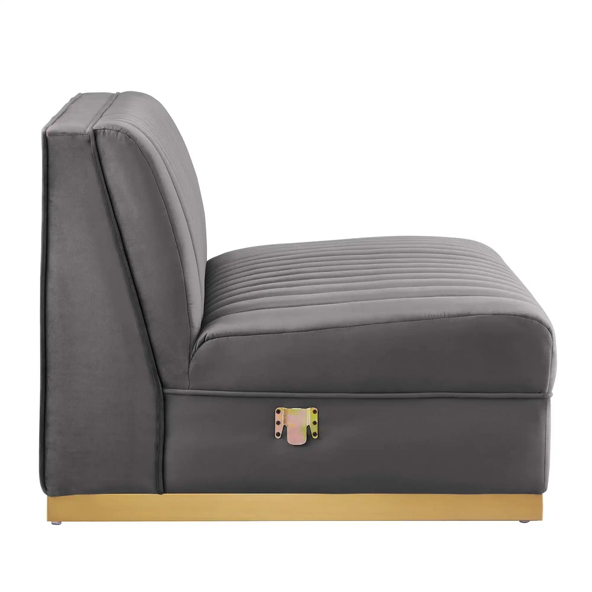 Sanguine 6-Piece Channel Tufted Performance Velvet Modular Sectional Sofa by Modway - Best Buy Furniture