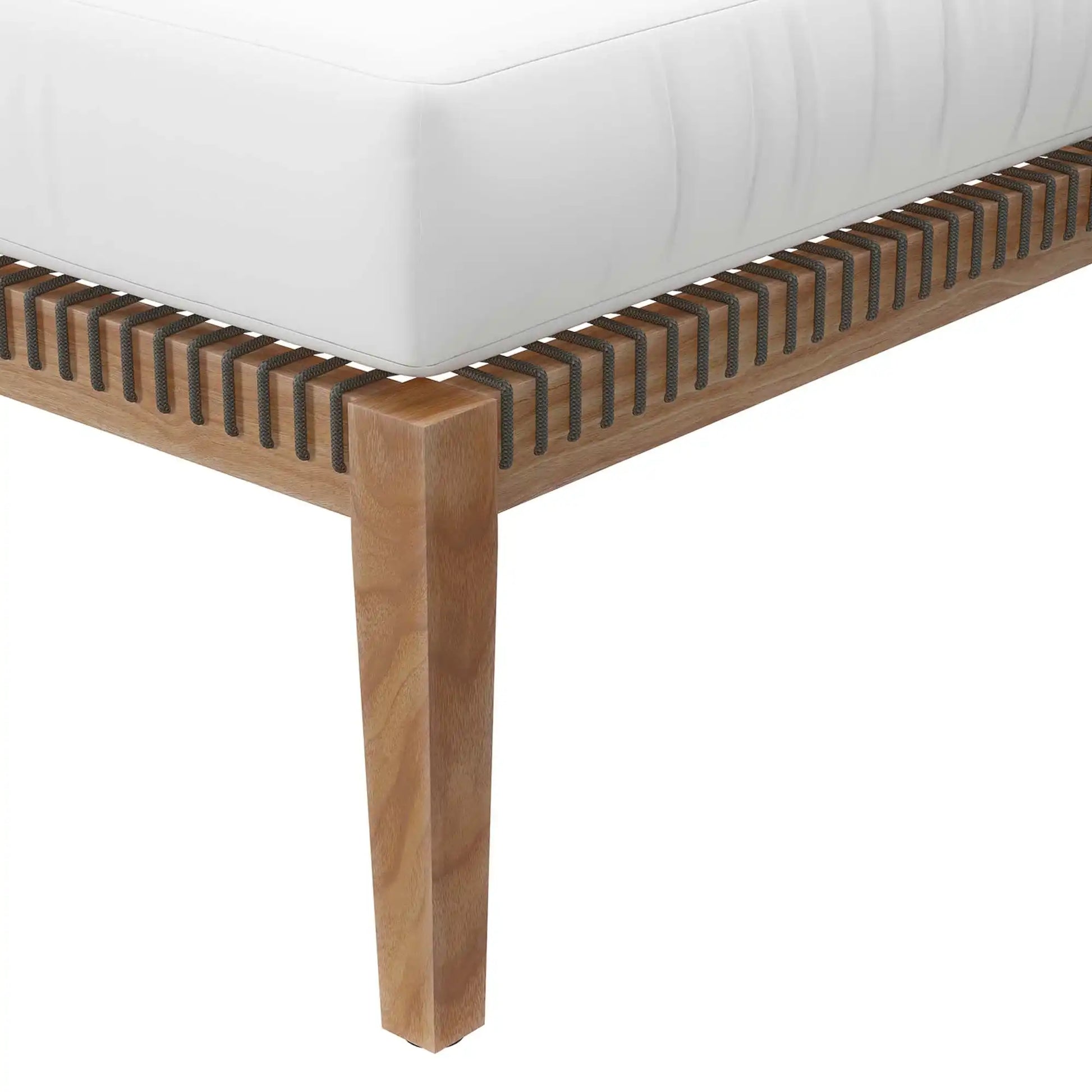 Clearwater Outdoor Patio Teak Wood Ottoman by Modway - Best Buy Furniture