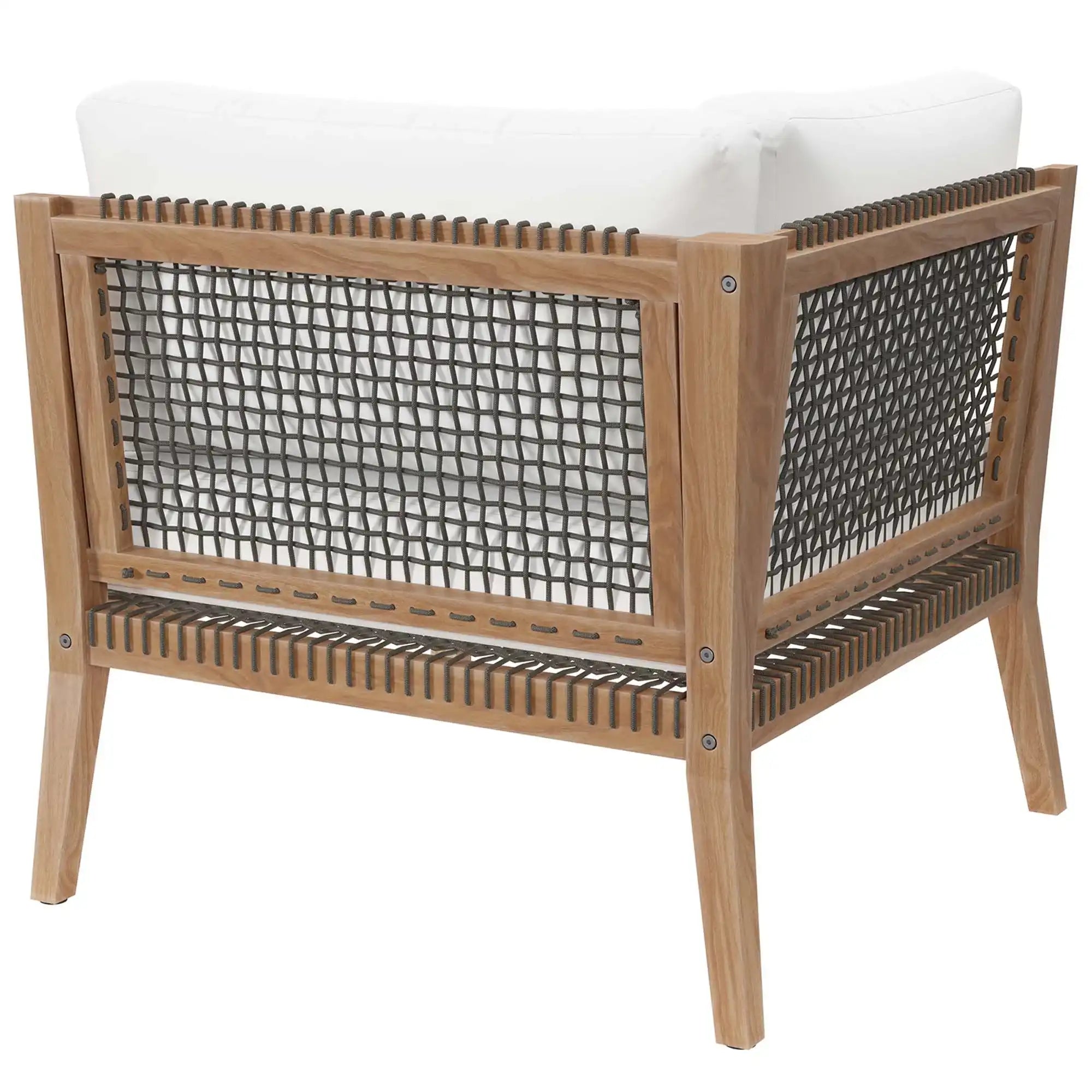 Clearwater Outdoor Patio Teak Wood Corner Chair by Modway - Best Buy Furniture