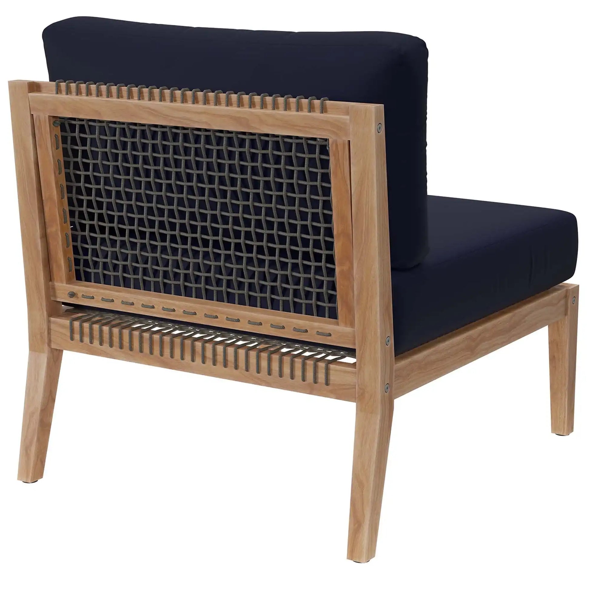Clearwater Outdoor Patio Teak Wood Armless Chair by Modway - Best Buy Furniture