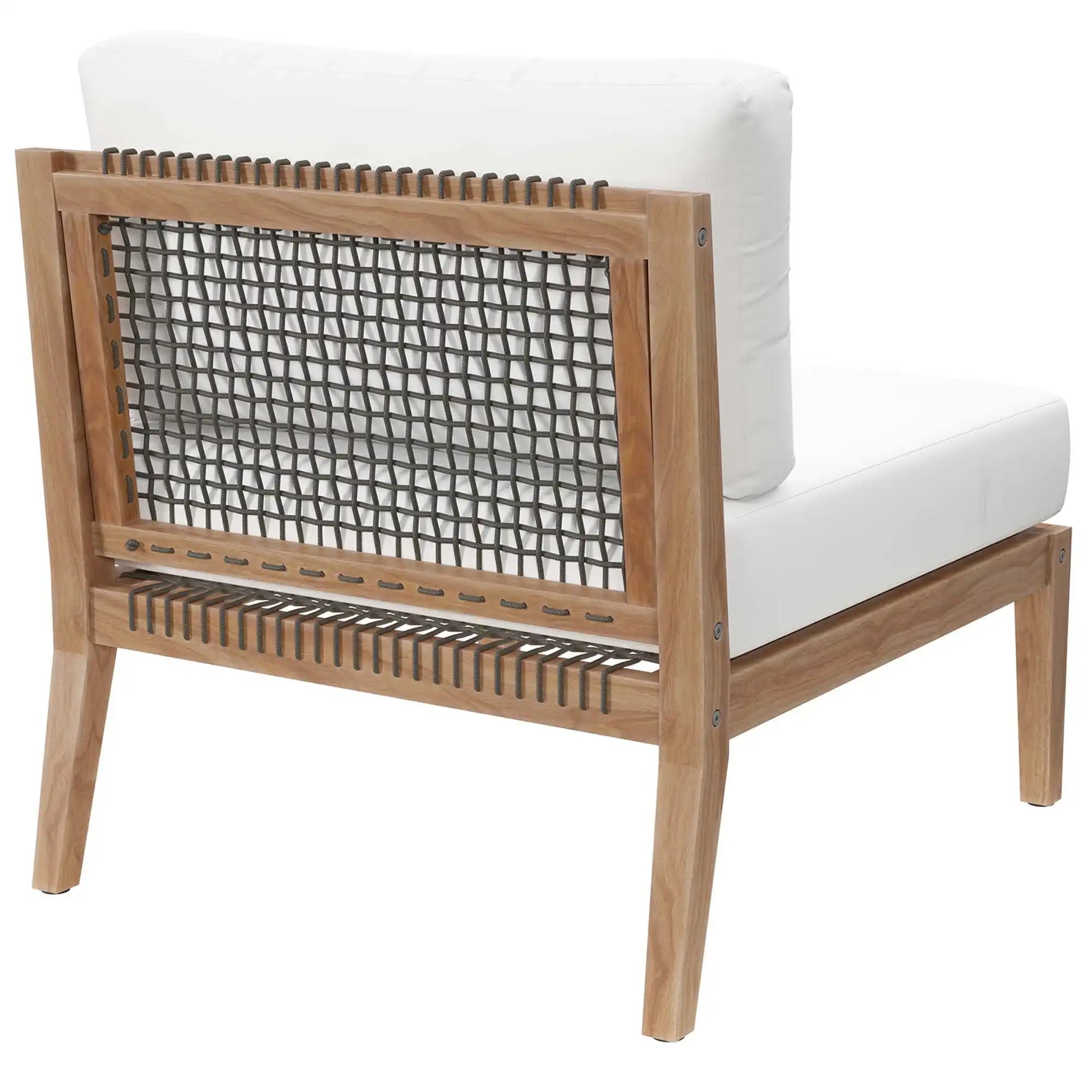 Clearwater Outdoor Patio Teak Wood Armless Chair by Modway - Best Buy Furniture