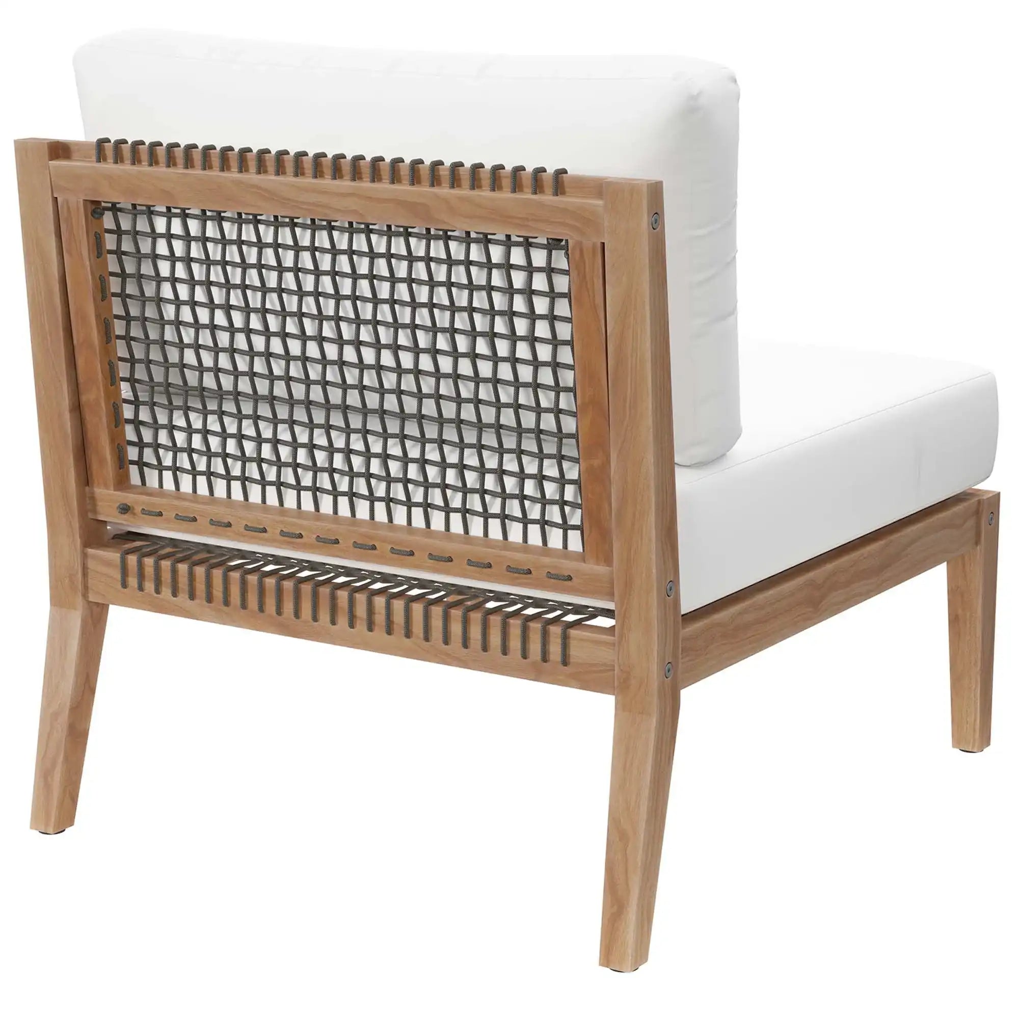 Clearwater Outdoor Patio Teak Wood Armless Chair by Modway - Best Buy Furniture