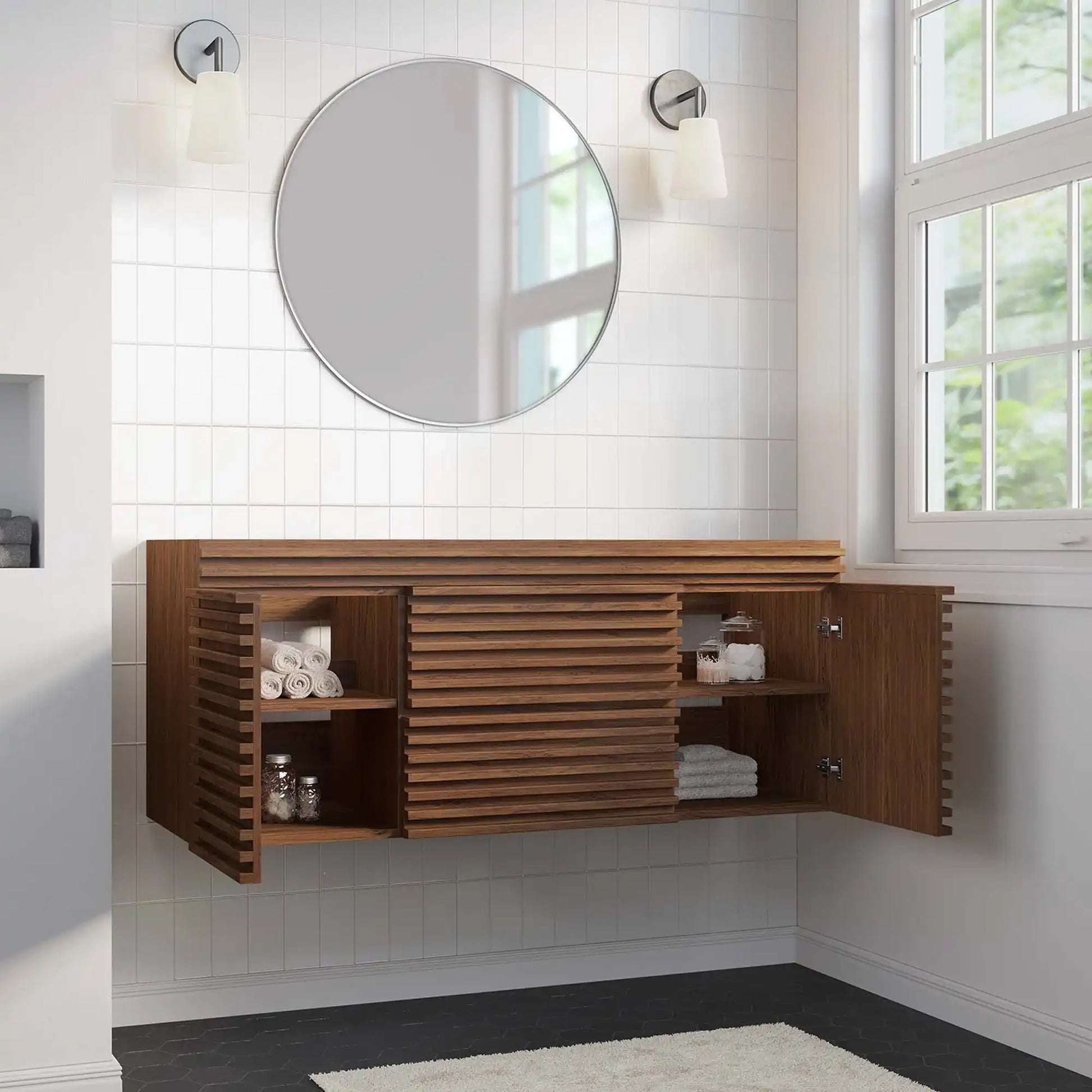 Render 48" Single Sink Compatible (Not Included) Bathroom Vanity Cabinet by Modway - Best Buy Furniture