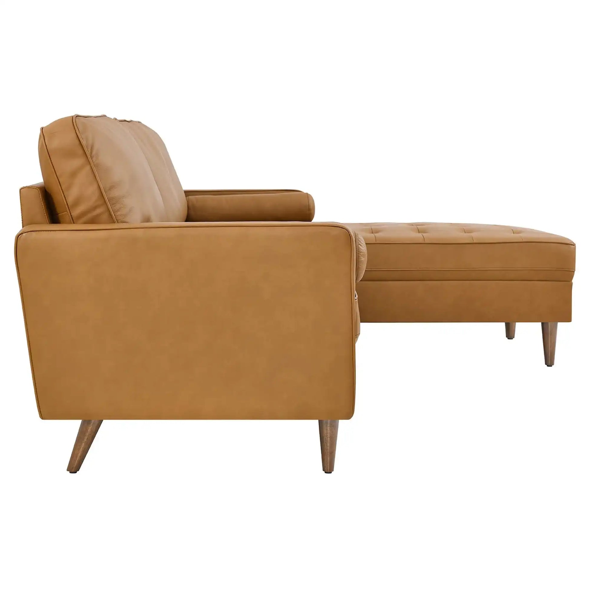 Valour 98" Leather Sectional Sofa by Modway - Best Buy Furniture