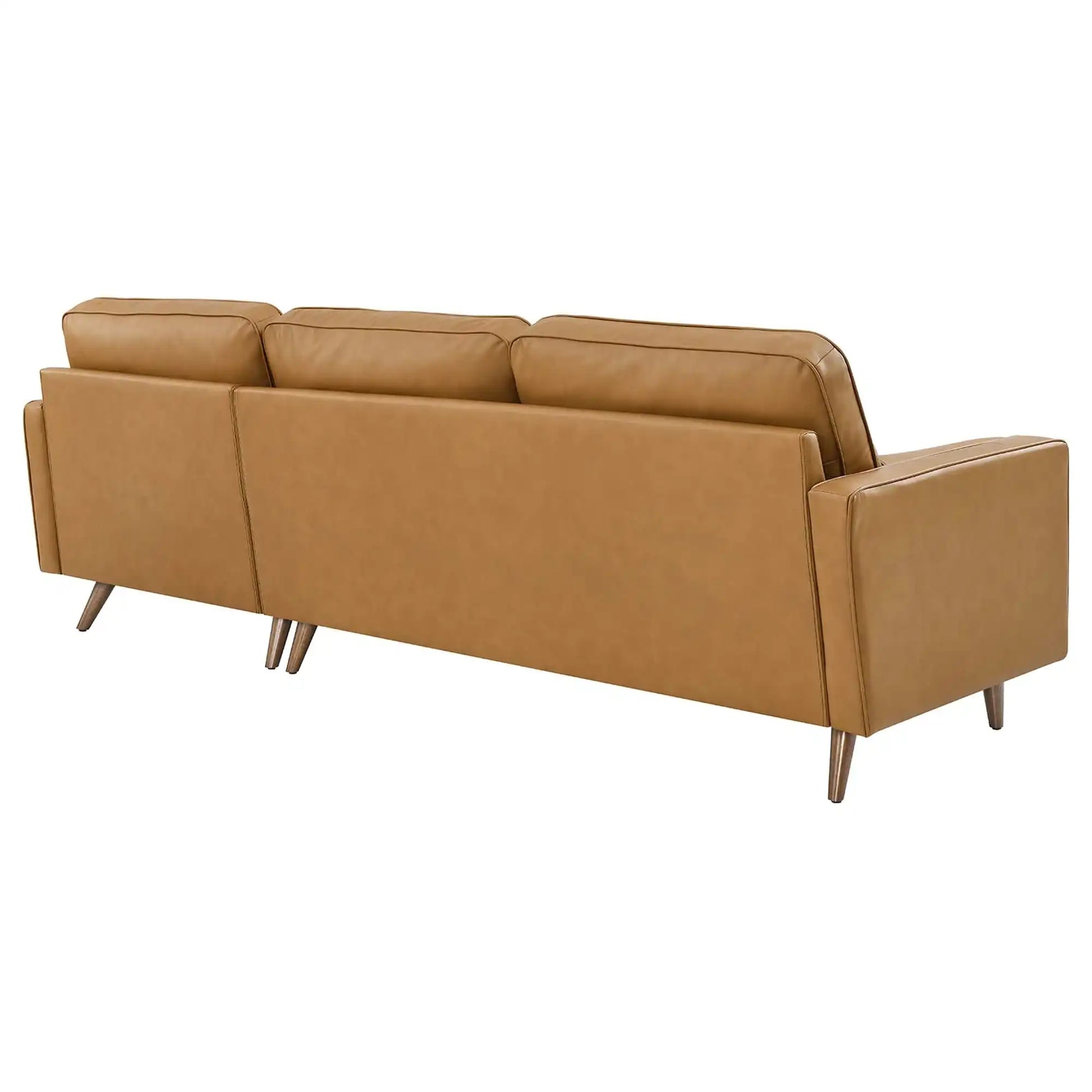 Valour 98" Leather Sectional Sofa by Modway - Best Buy Furniture