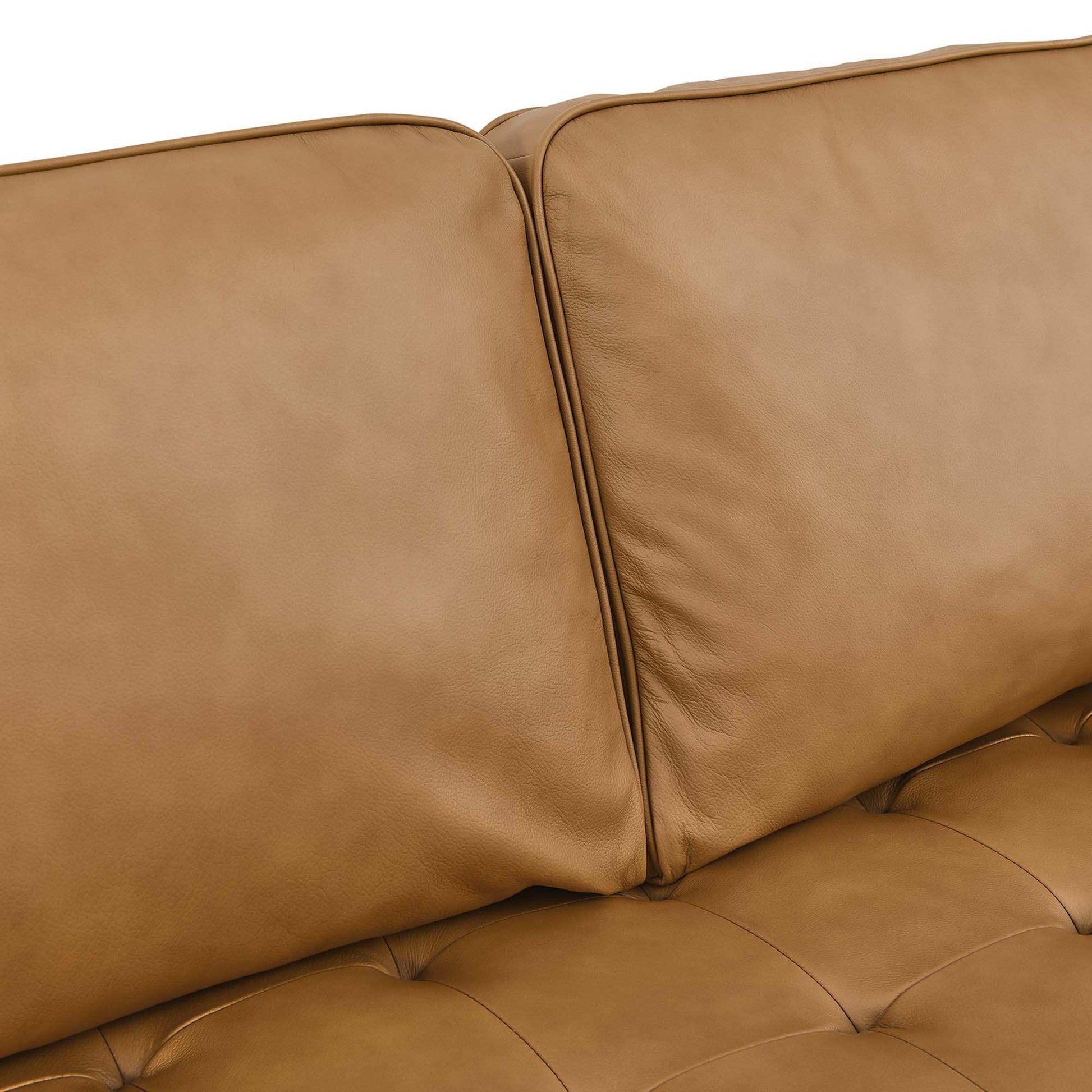 Valour 98" Leather Sectional Sofa by Modway - Best Buy Furniture