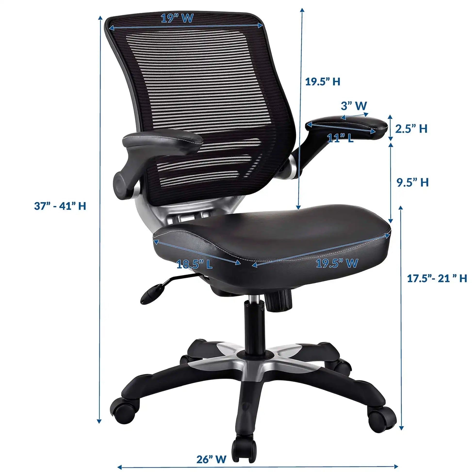 Edge Vinyl Office Chair by Modway - Best Buy Furniture