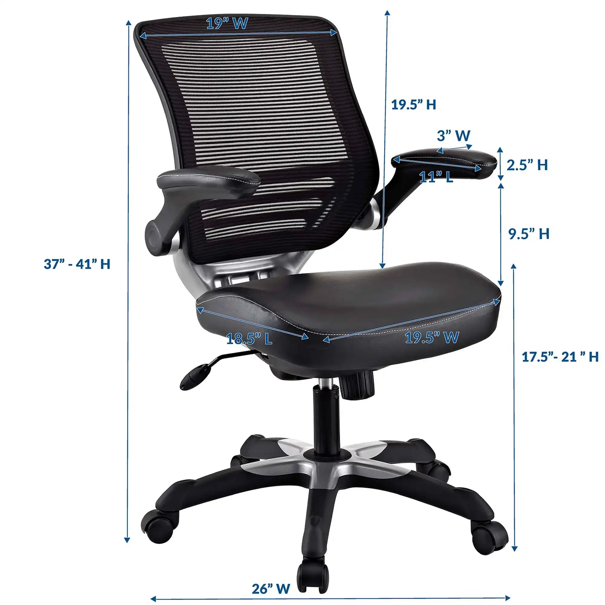 Edge Vinyl Office Chair by Modway - Best Buy Furniture