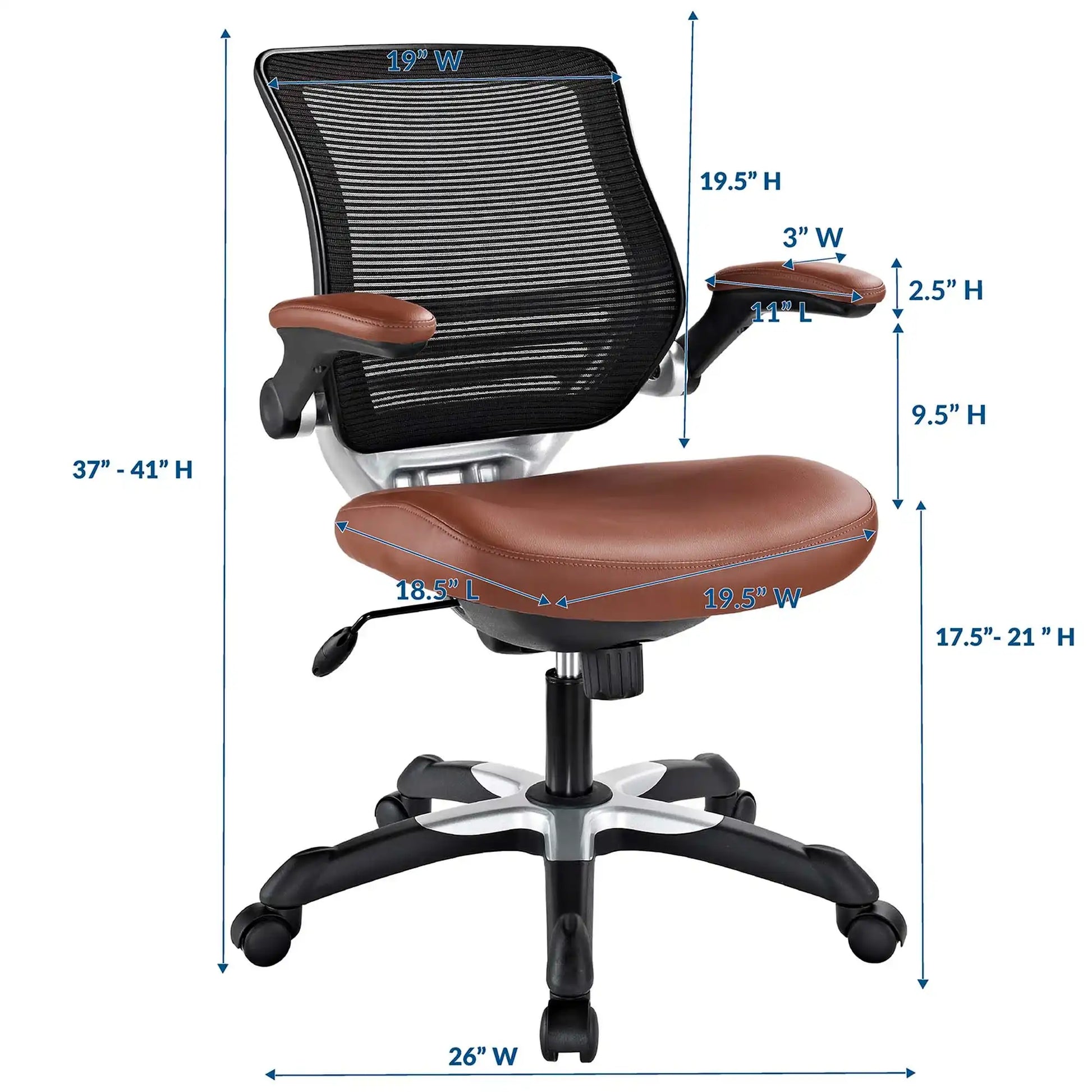 Edge Vinyl Office Chair by Modway - Best Buy Furniture