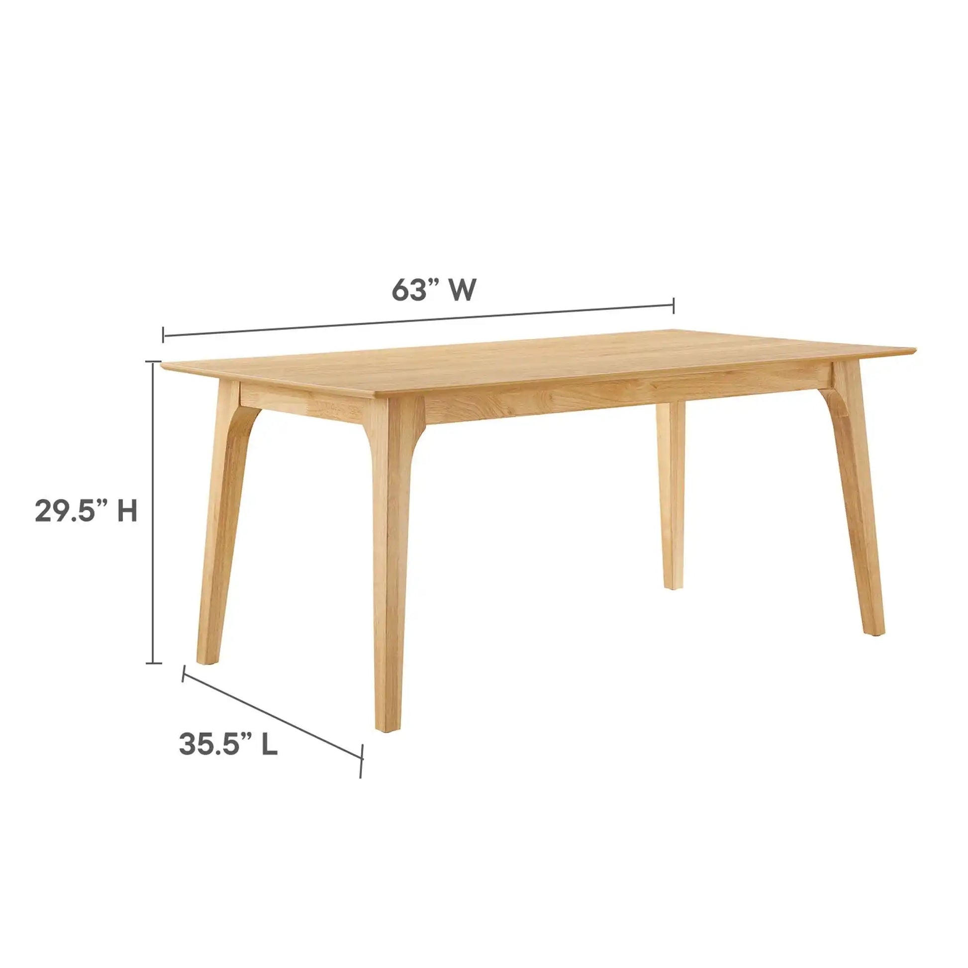 Juxtapose 63� Rectangle Dining Table by Modway - Best Buy Furniture