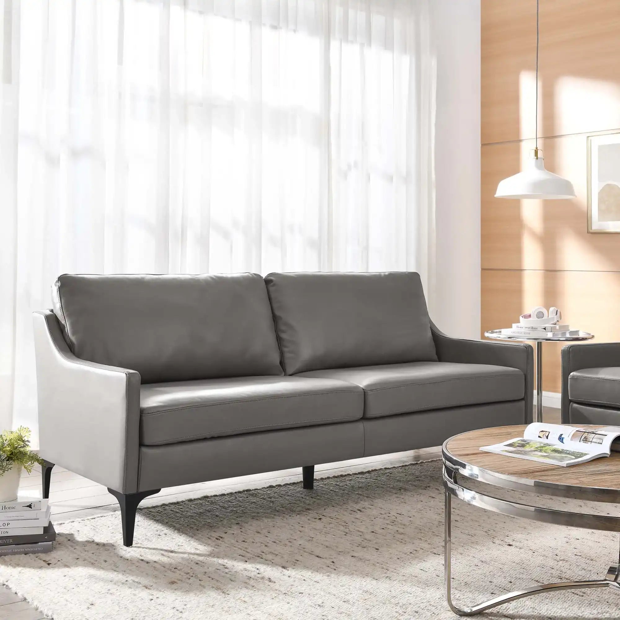 Corland Leather Sofa by Modway - Best Buy Furniture