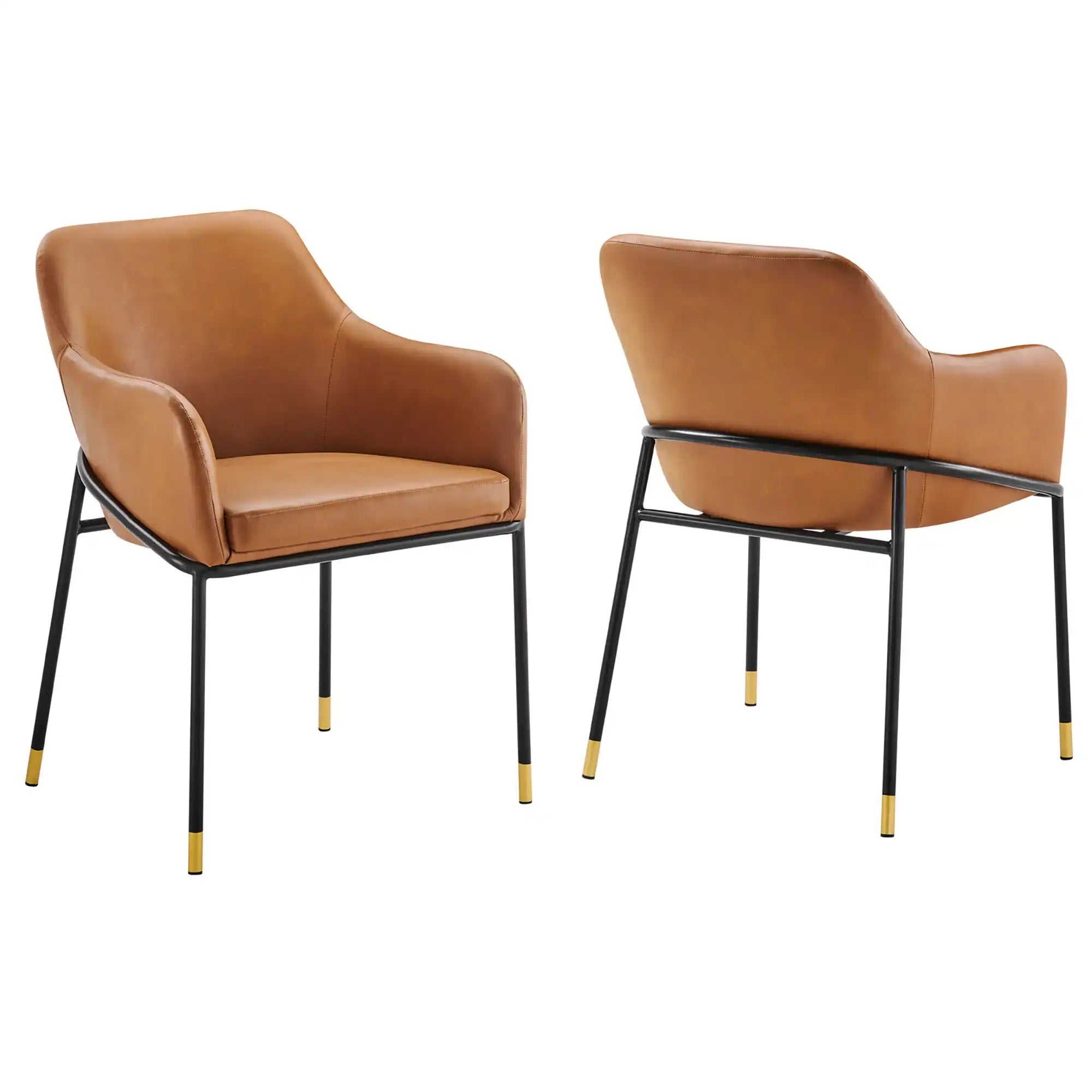 Jovi Vegan Leather Dining Chair Set of 2 by Modway - Best Buy Furniture