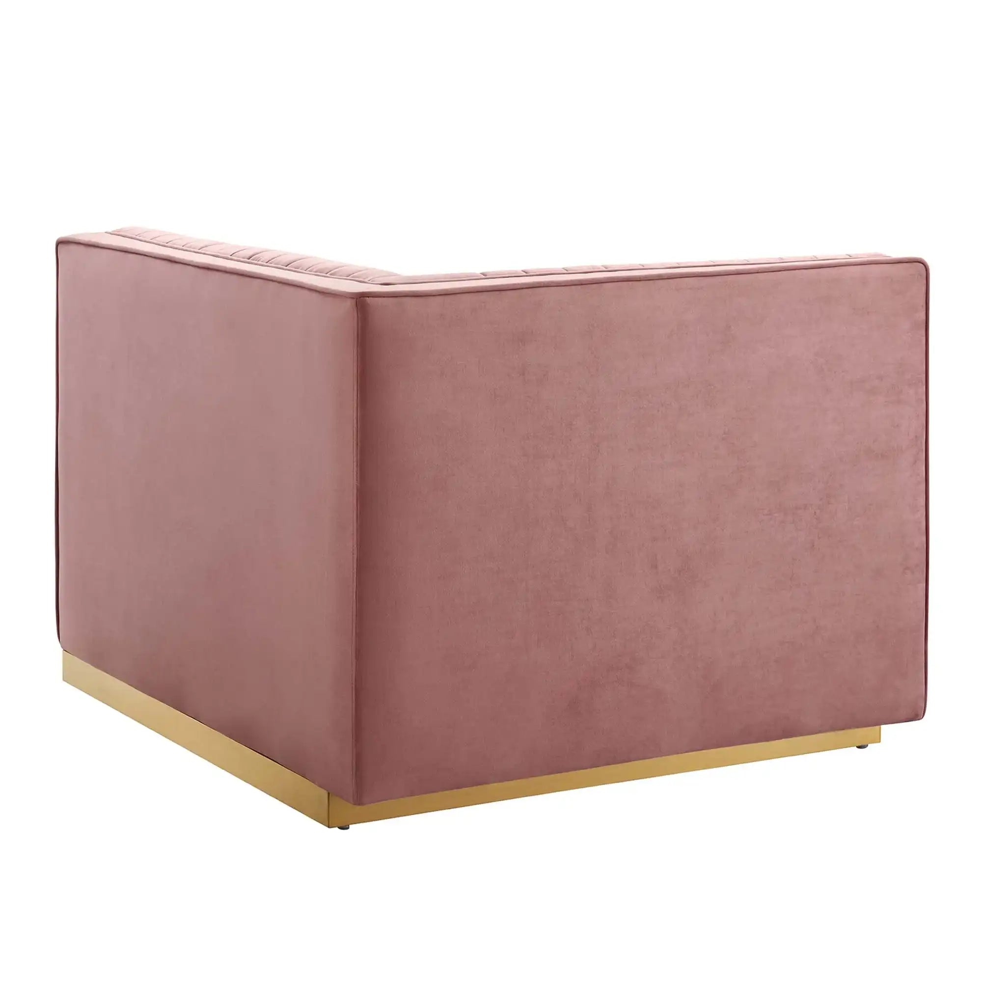 Sanguine Channel Tufted Performance Velvet Modular Sectional Sofa Left-Arm Chair by Modway - Best Buy Furniture