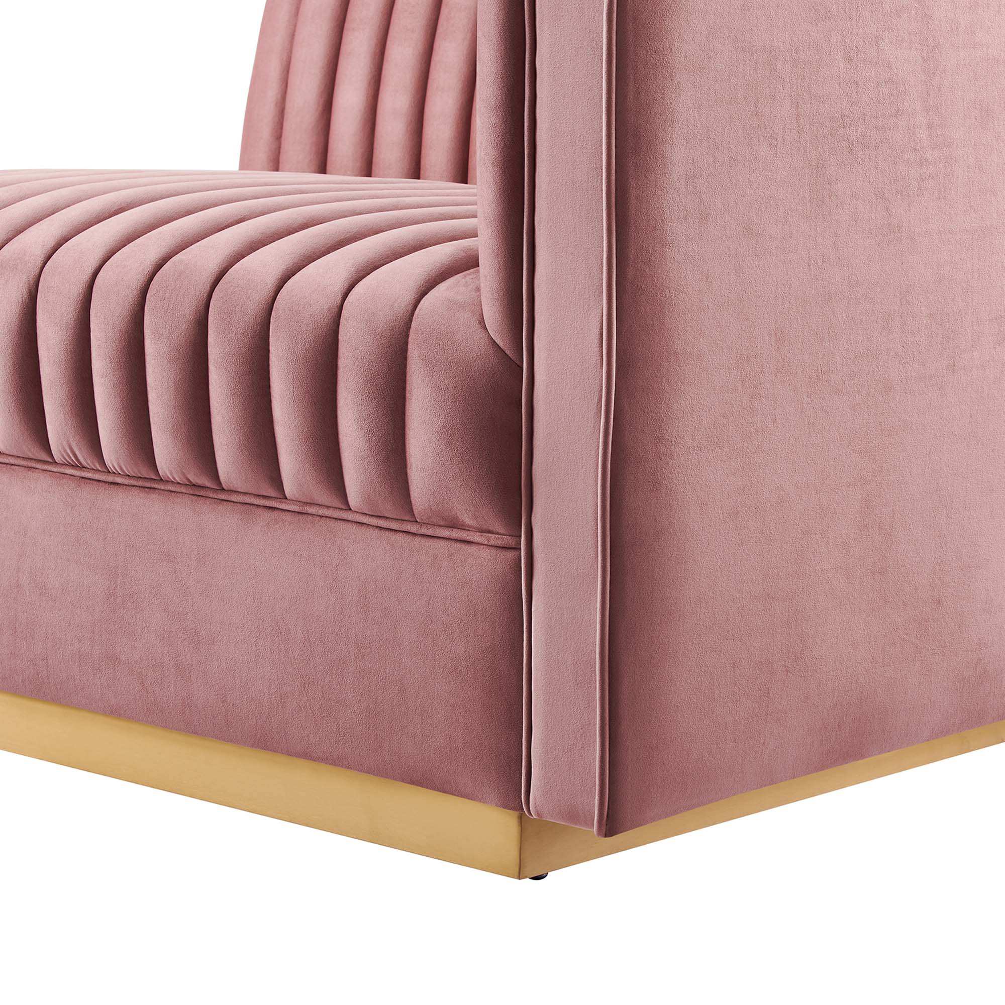 Sanguine Channel Tufted Performance Velvet Modular Sectional Sofa Right-Arm Chair by Modway - Best Buy Furniture