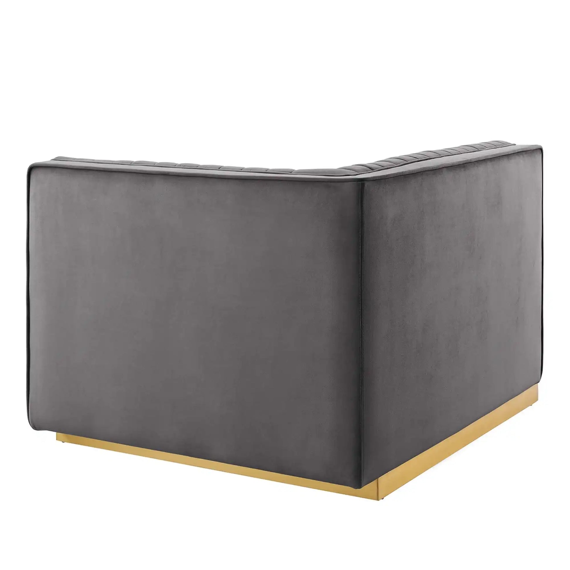 Sanguine Channel Tufted Performance Velvet Modular Sectional Sofa Right-Arm Chair by Modway - Best Buy Furniture