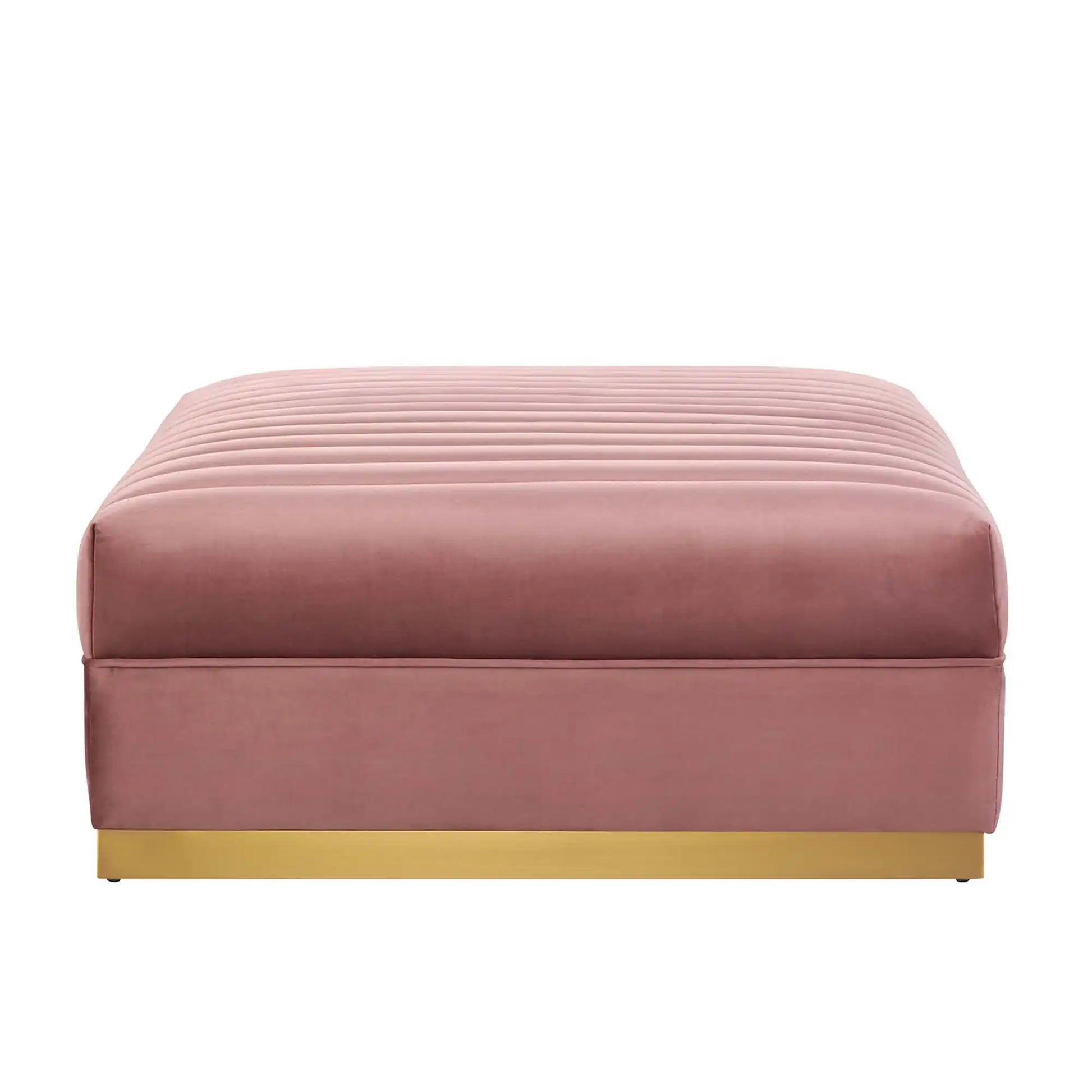 Sanguine Channel Tufted Performance Velvet Modular Sectional Sofa Ottoman by Modway - Best Buy Furniture