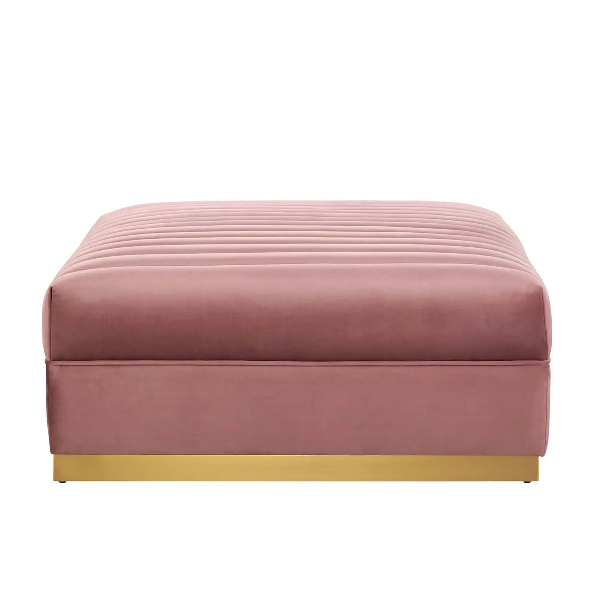Sanguine Channel Tufted Performance Velvet Modular Sectional Sofa Ottoman by Modway - Best Buy Furniture