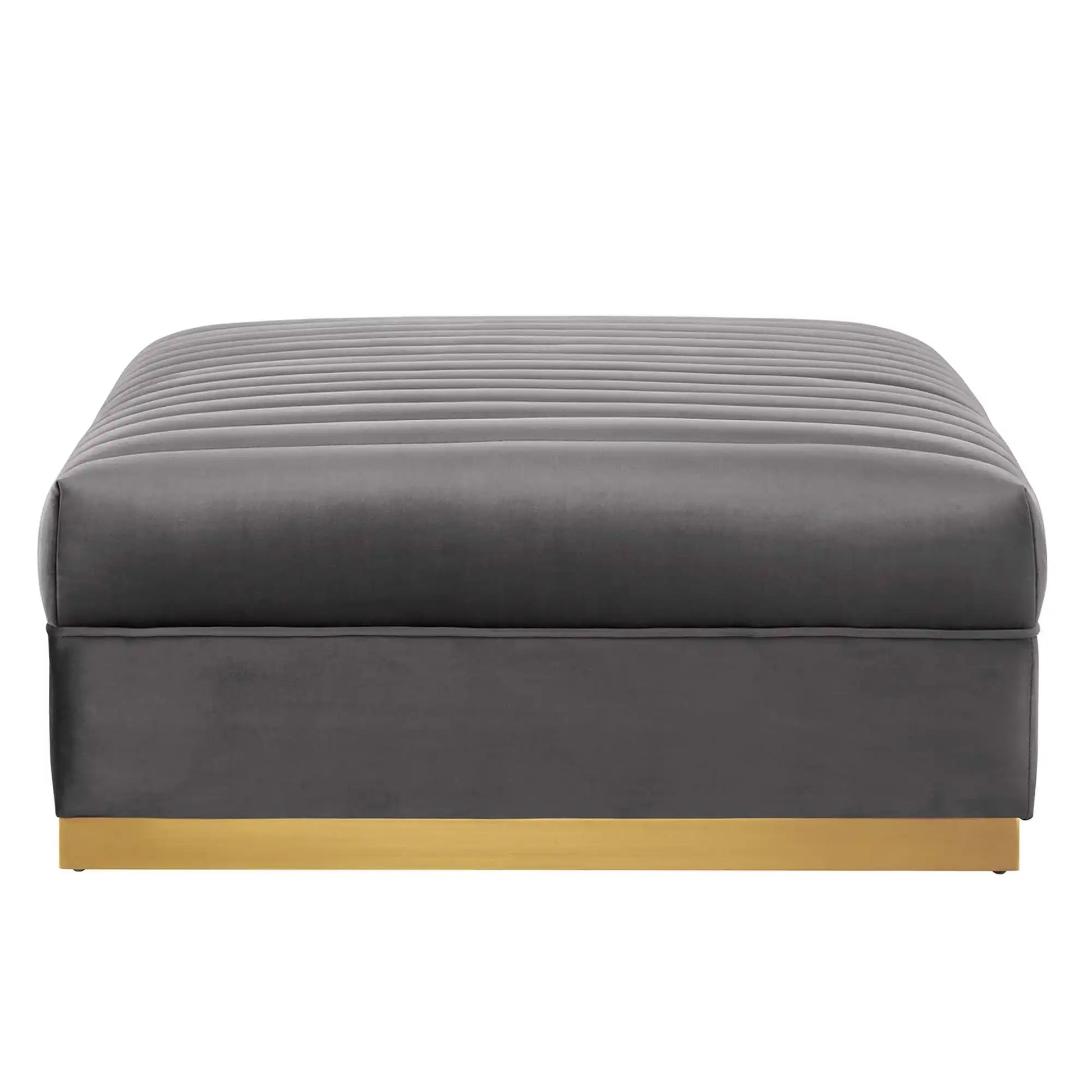Sanguine Channel Tufted Performance Velvet Modular Sectional Sofa Ottoman by Modway - Best Buy Furniture