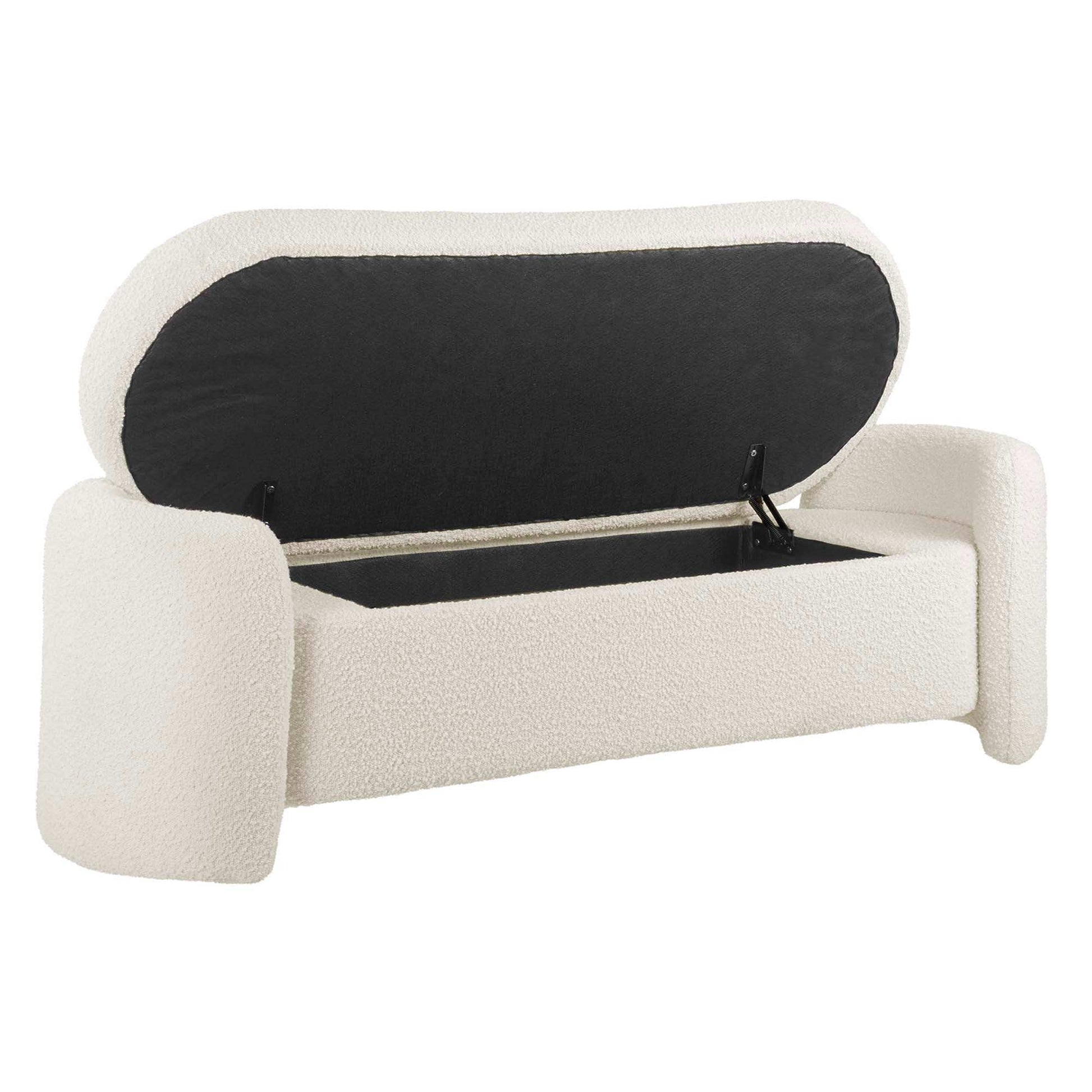 Nebula Boucle Upholstered Bench by Modway - Best Buy Furniture