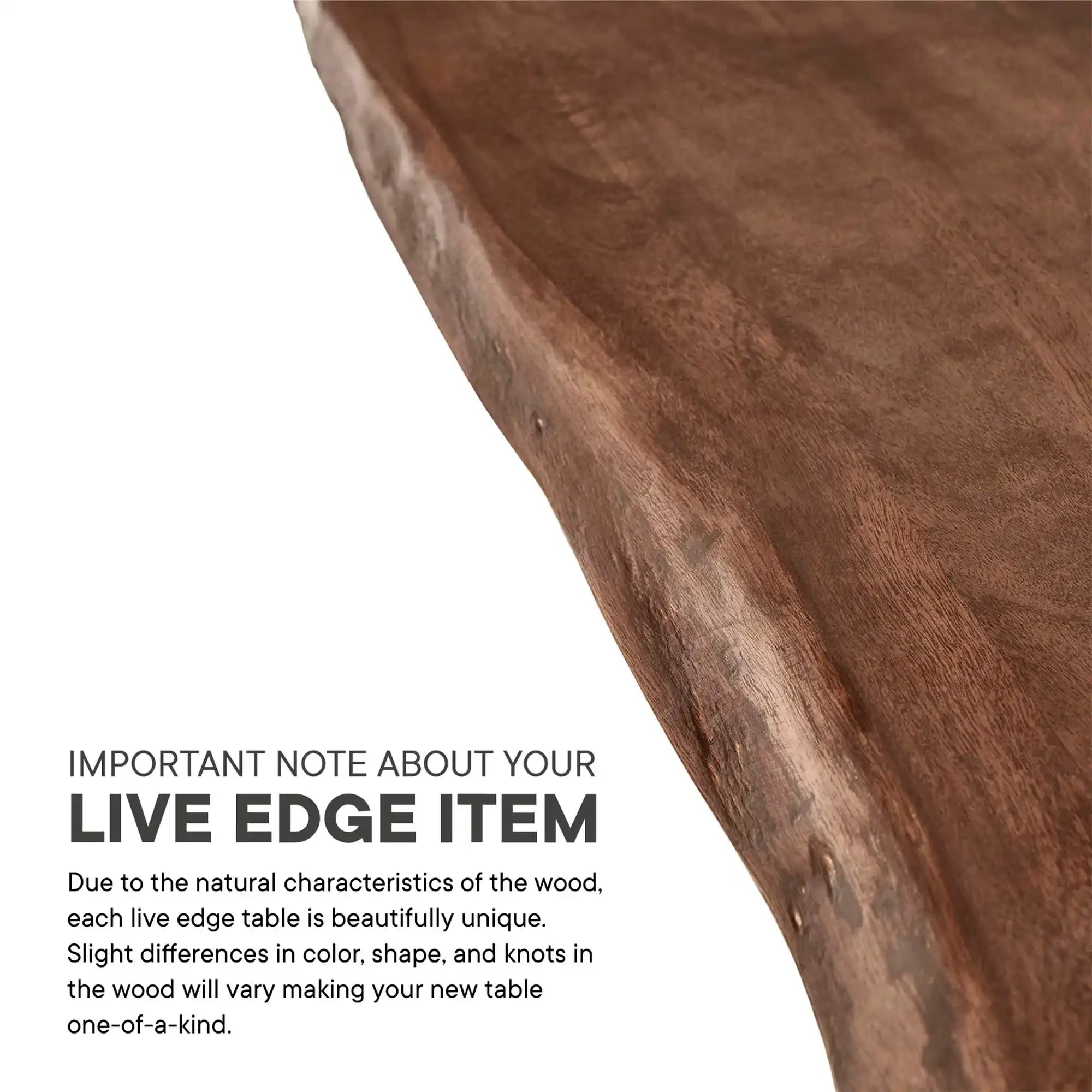 Viggo 96" Live Edge Acacia Wood Acacia Wood Dining Table by Modway - Best Buy Furniture