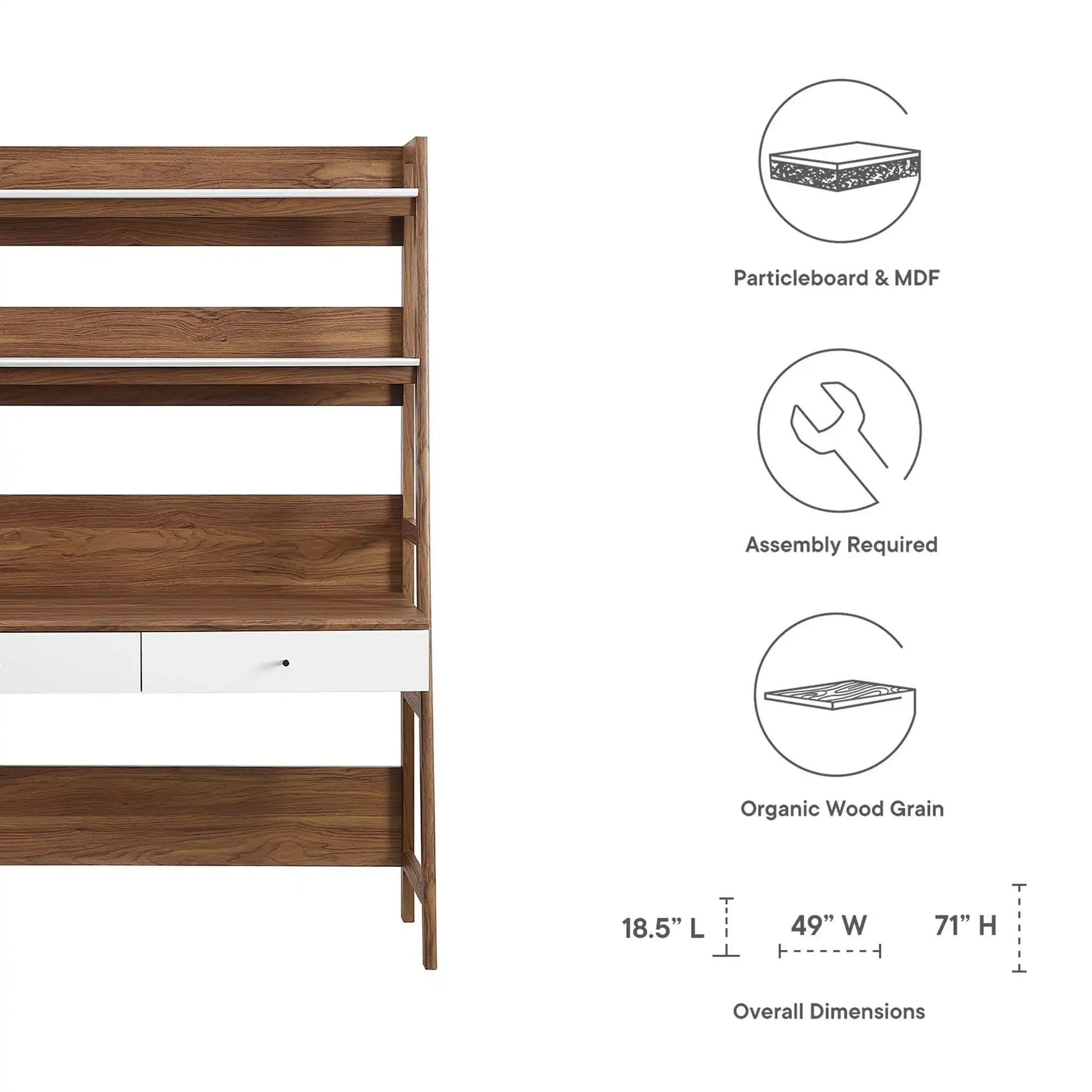 Bixby Office Desk by Modway - Best Buy Furniture