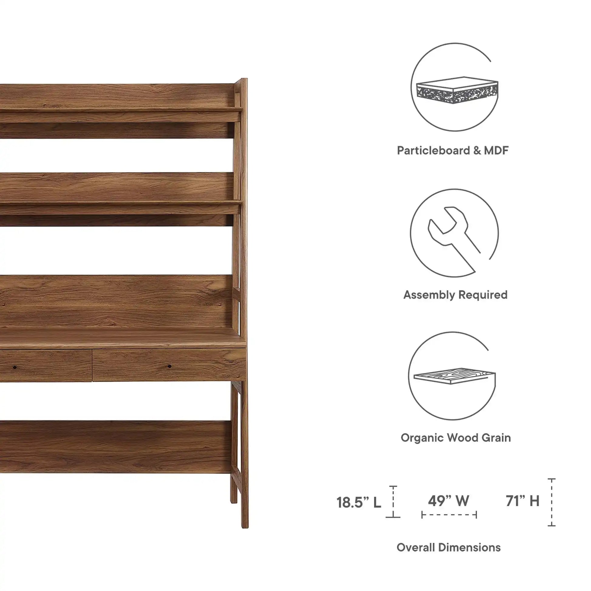Bixby Office Desk by Modway - Best Buy Furniture