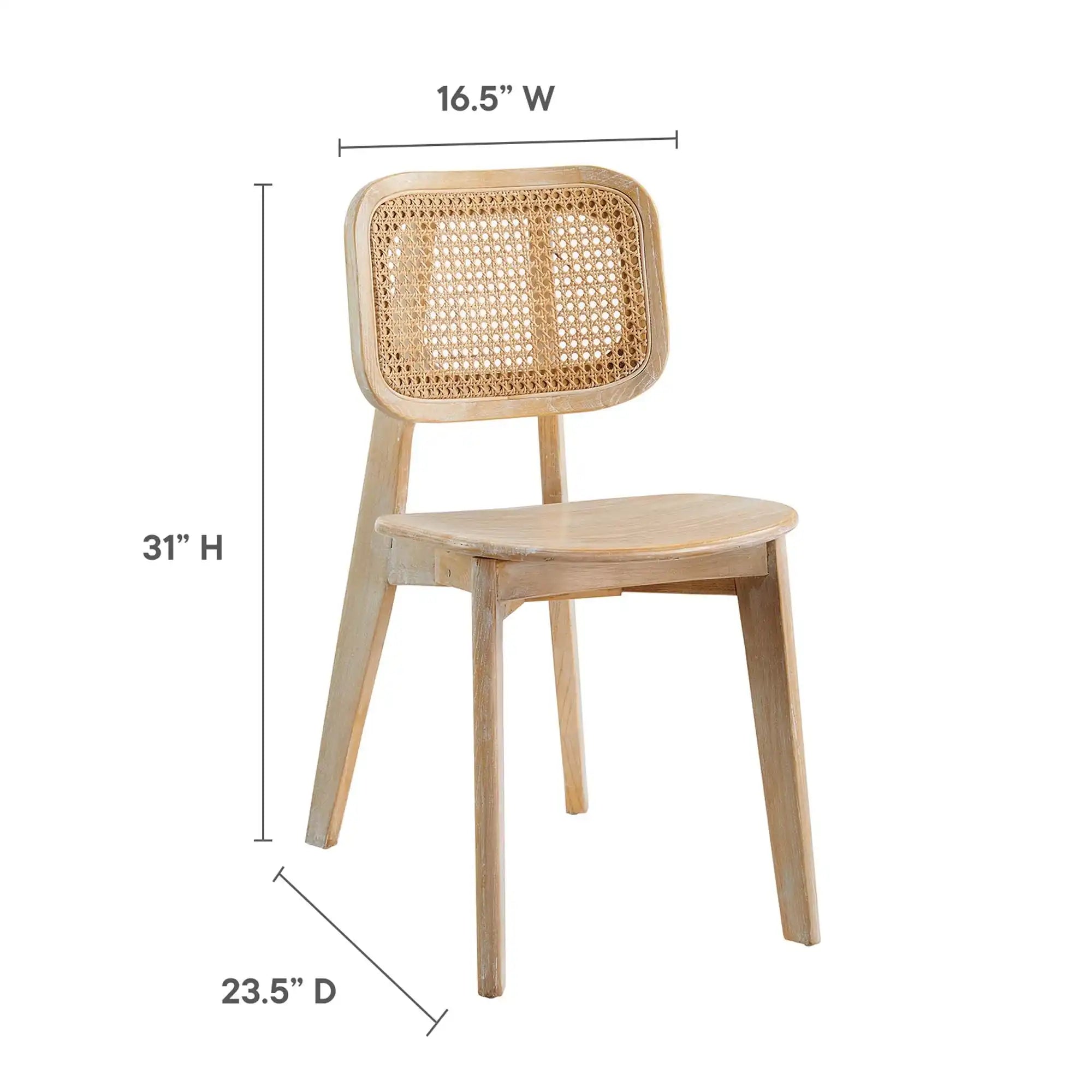 Habitat Wood Dining Side Chair Set of 2 by Modway - Best Buy Furniture