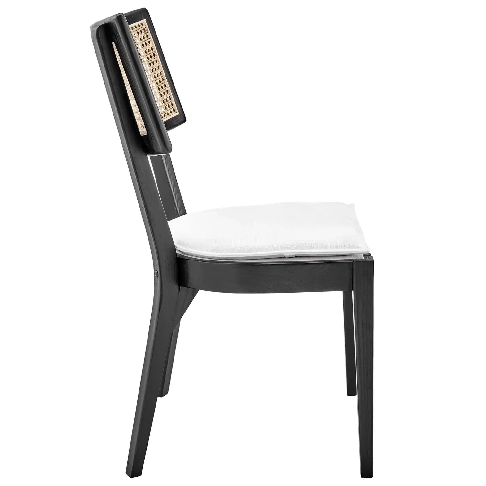 Caledonia Fabric Upholstered Wood Dining Chair Set of 2 by Modway - Best Buy Furniture