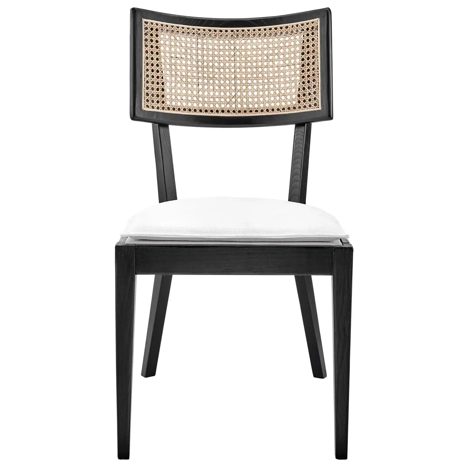 Caledonia Fabric Upholstered Wood Dining Chair Set of 2 by Modway - Best Buy Furniture