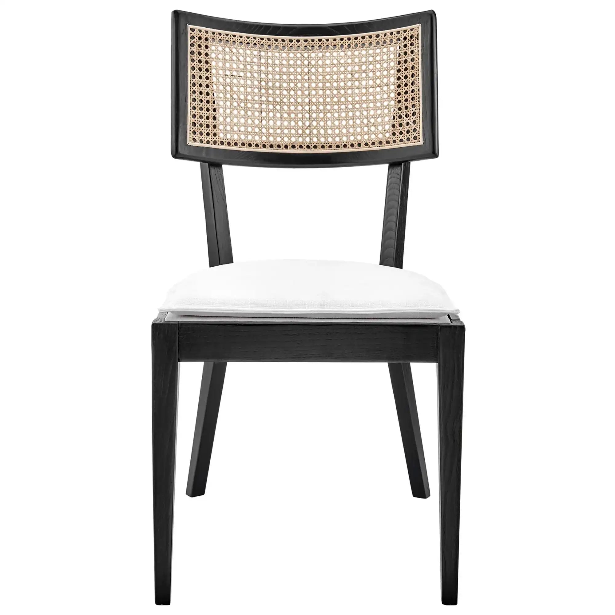 Caledonia Fabric Upholstered Wood Dining Chair Set of 2 by Modway - Best Buy Furniture