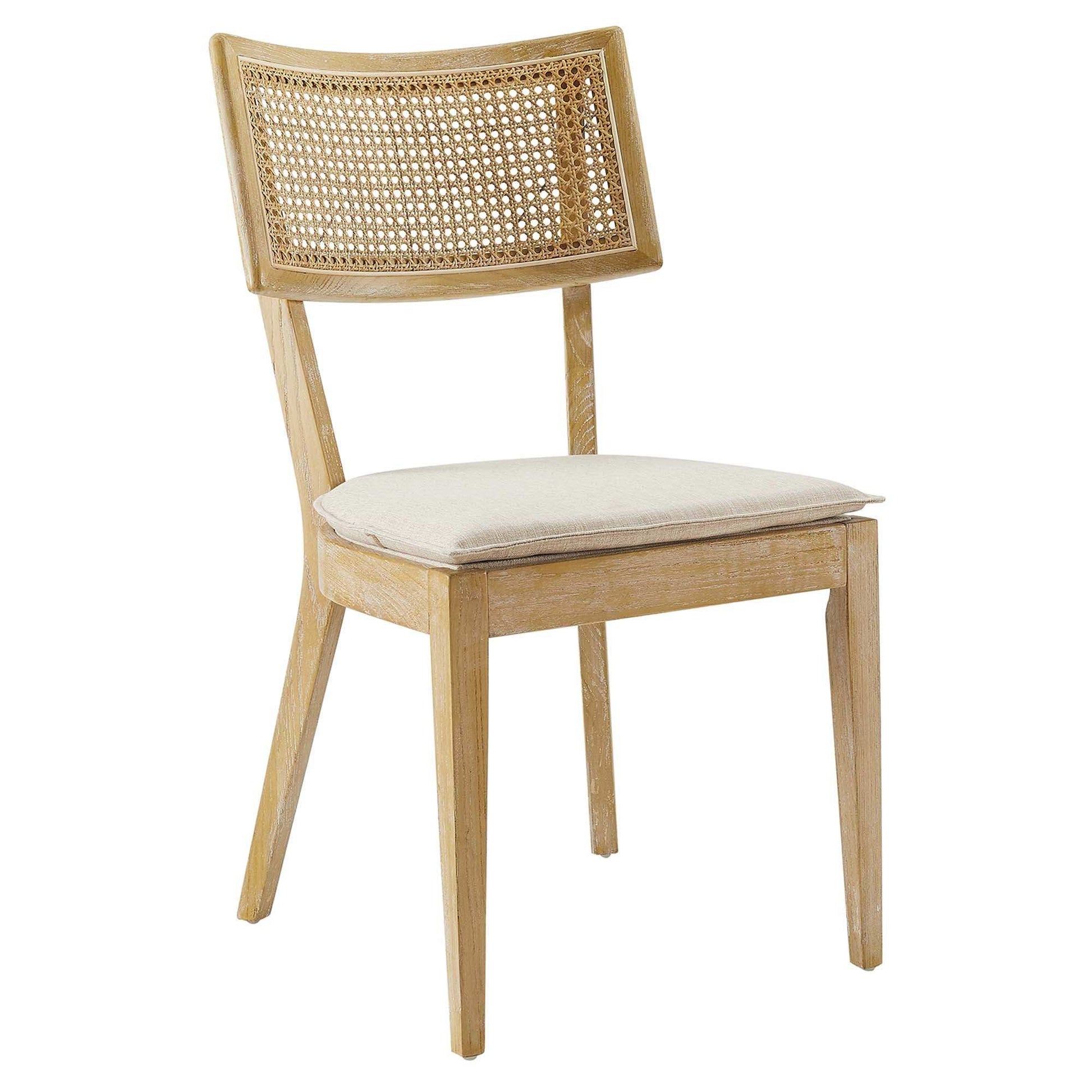 Caledonia Fabric Upholstered Wood Dining Chair Set of 2 by Modway - Best Buy Furniture