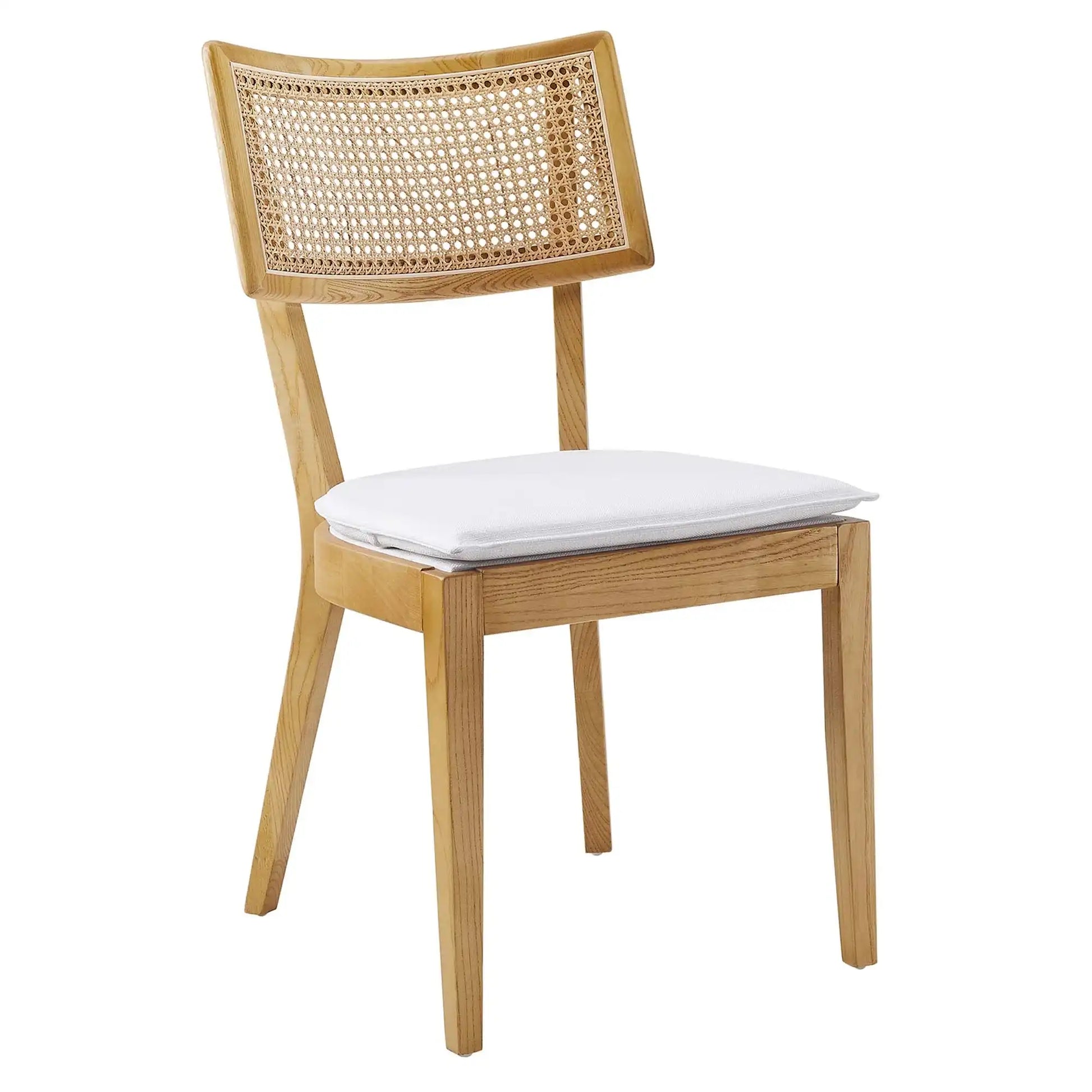 Caledonia Fabric Upholstered Wood Dining Chair Set of 2 by Modway - Best Buy Furniture