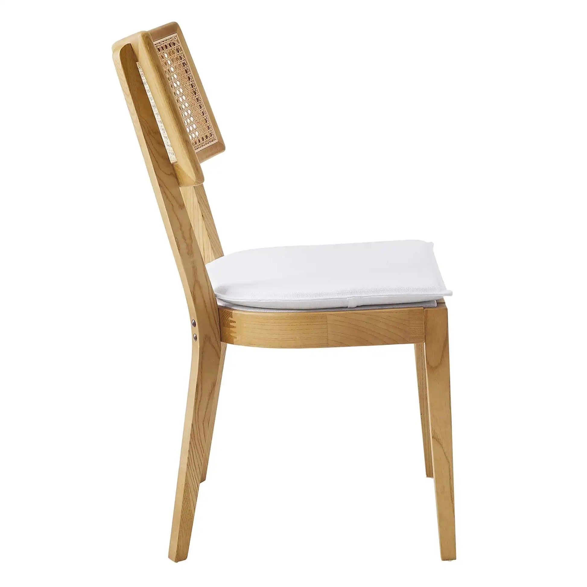 Caledonia Fabric Upholstered Wood Dining Chair Set of 2 by Modway - Best Buy Furniture