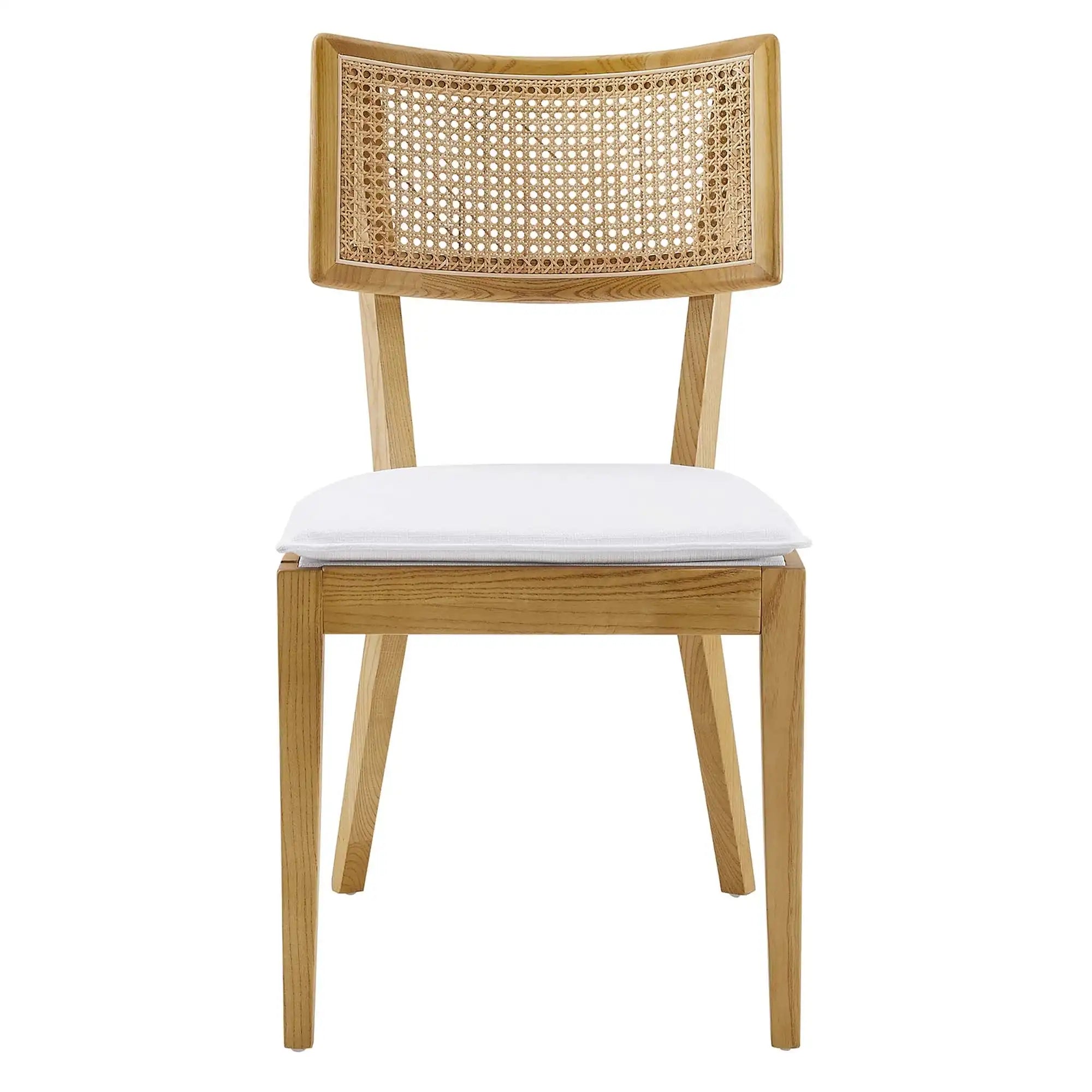 Caledonia Fabric Upholstered Wood Dining Chair Set of 2 by Modway - Best Buy Furniture