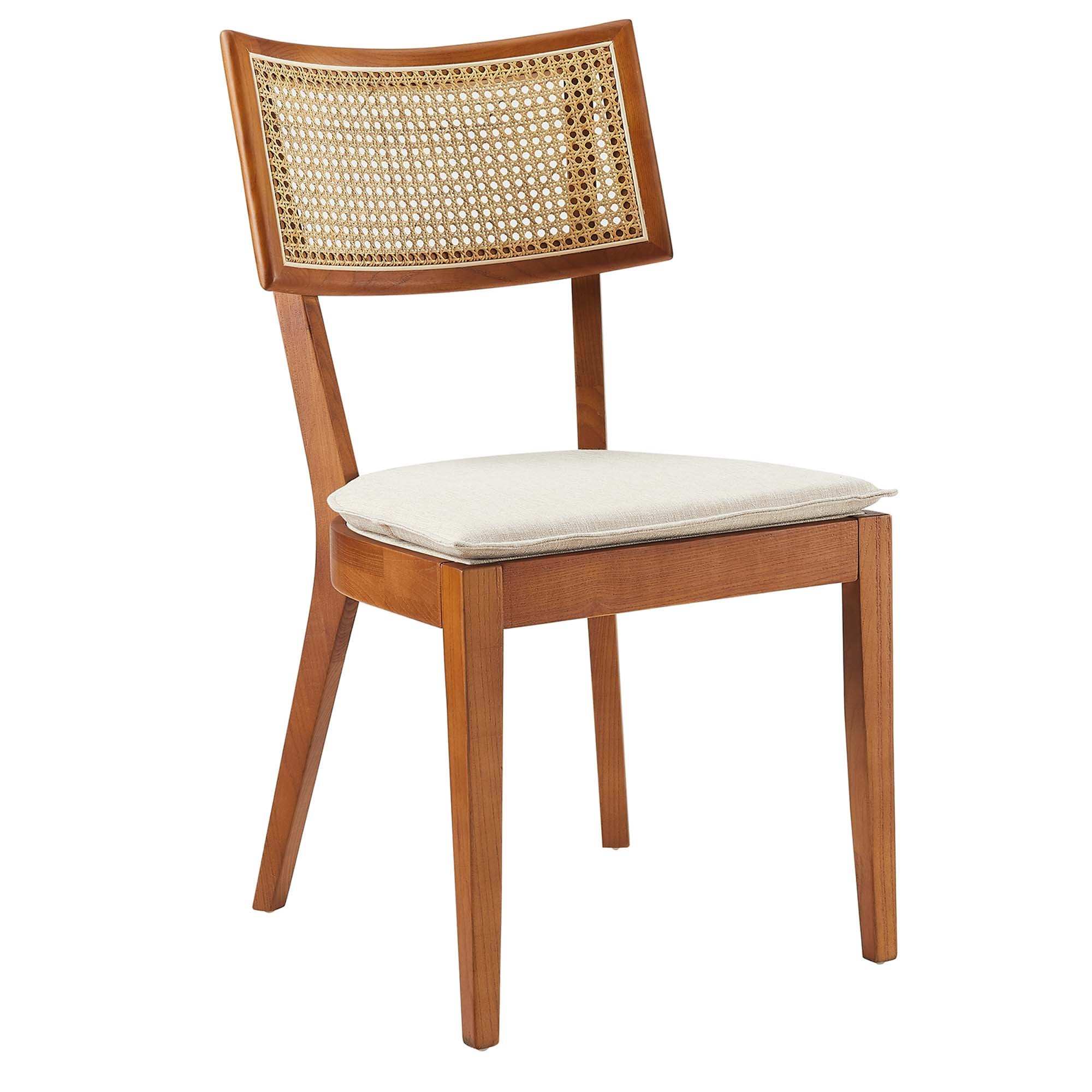Caledonia Fabric Upholstered Wood Dining Chair Set of 2 by Modway - Best Buy Furniture