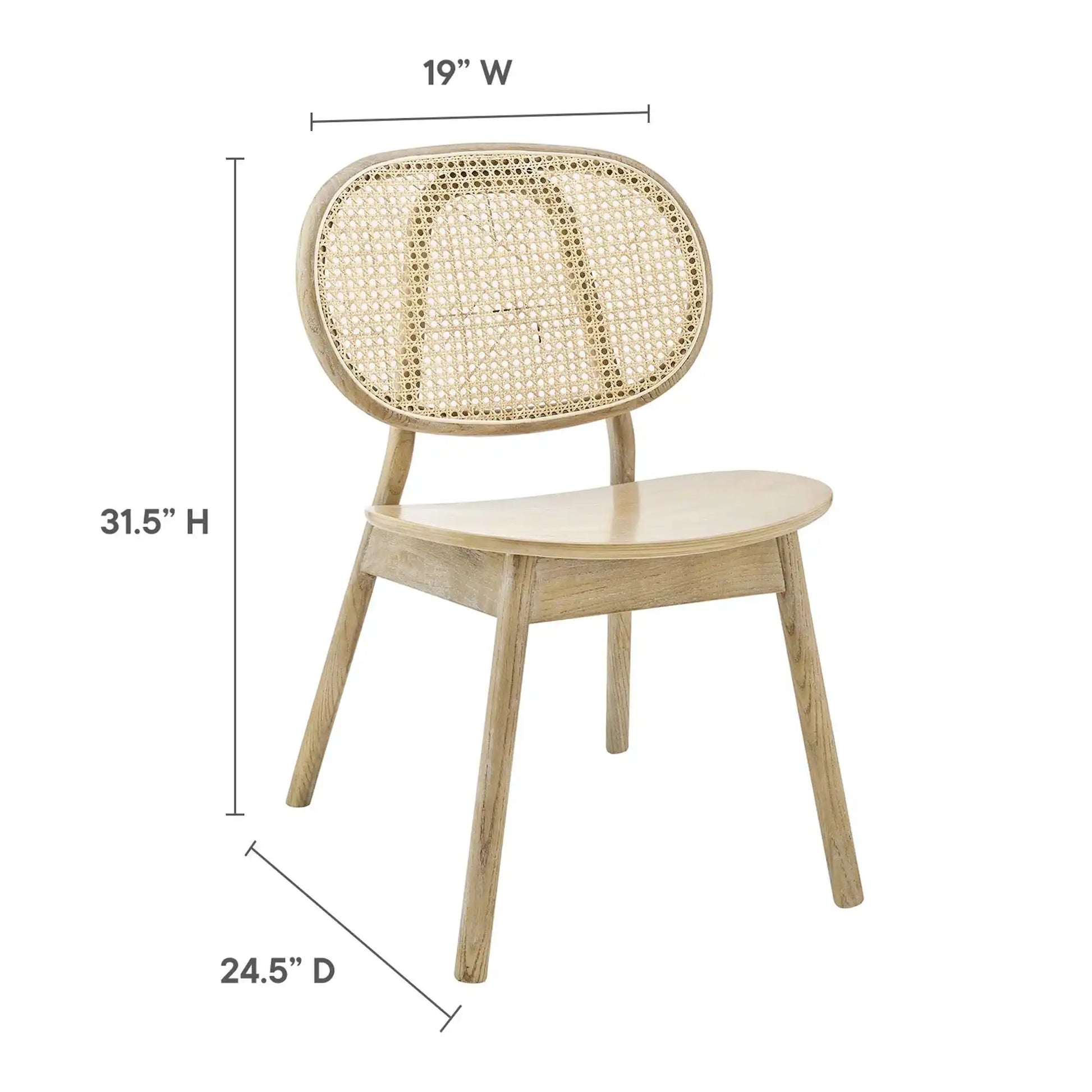 Malina Wood Dining Side Chair Set of 2 by Modway - Best Buy Furniture