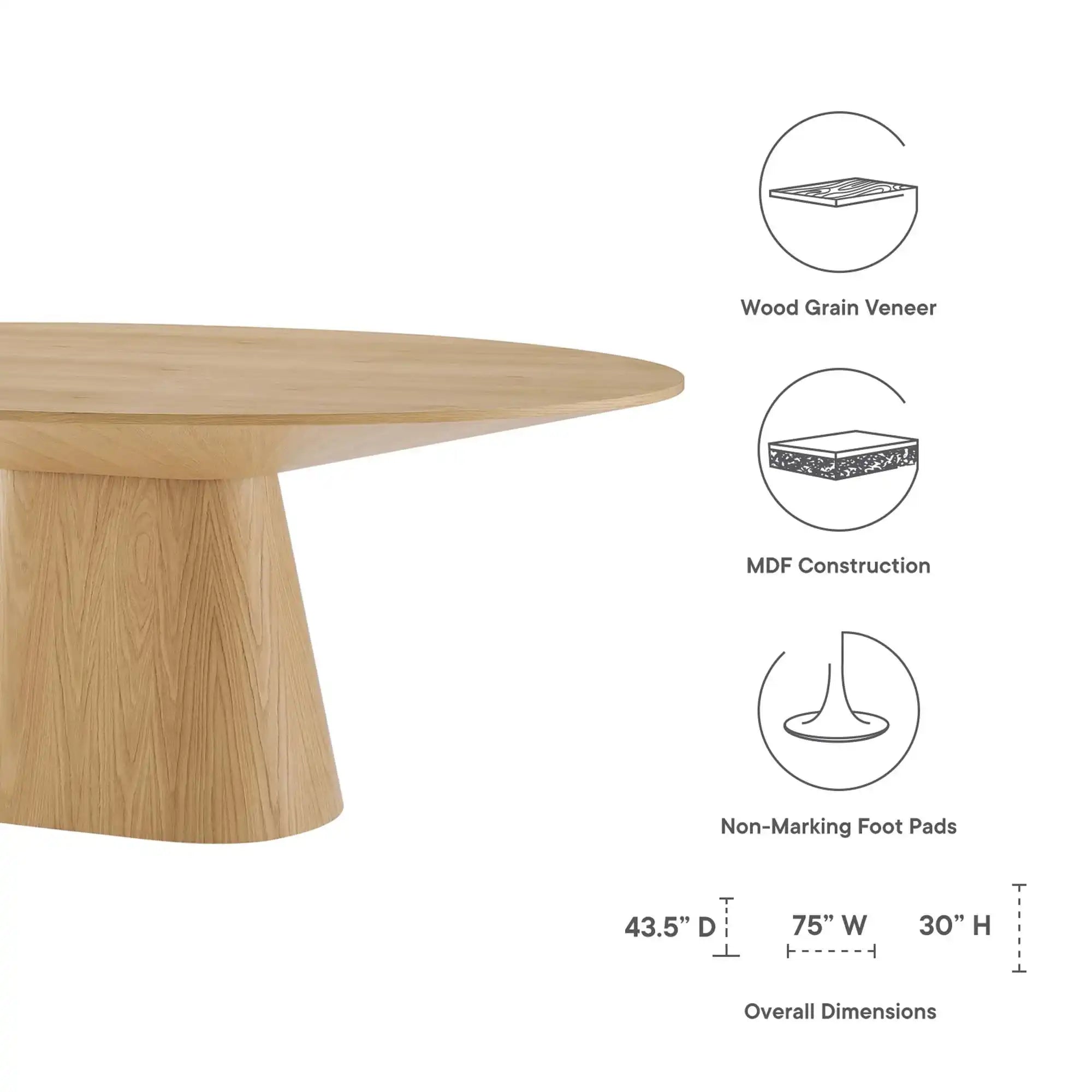 Provision 47" Round Dining Table by Modway - Best Buy Furniture