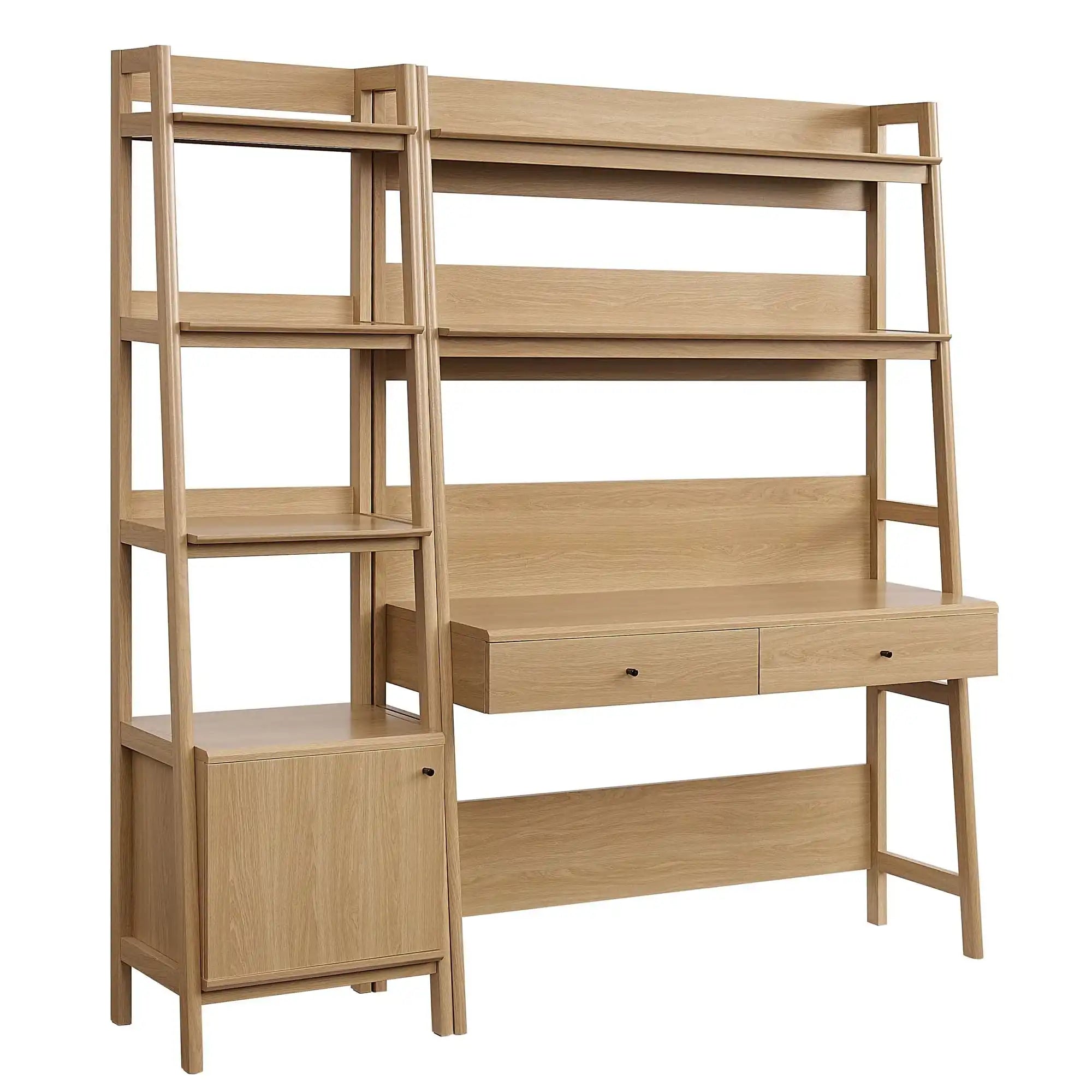 Bixby 2-Piece Wood Office Desk and Bookshelf by Modway - Best Buy Furniture