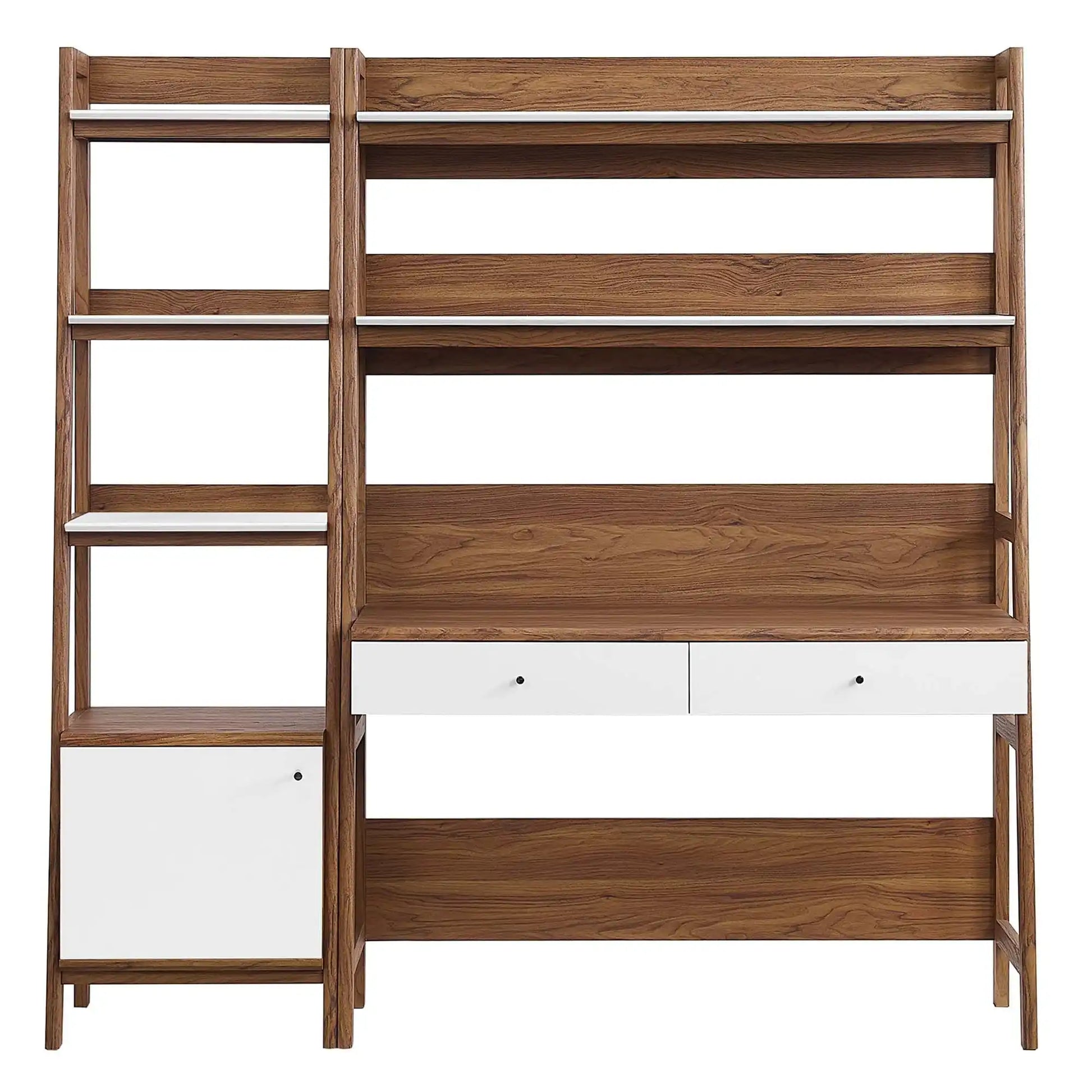 Bixby 2-Piece Wood Office Desk and Bookshelf by Modway - Best Buy Furniture