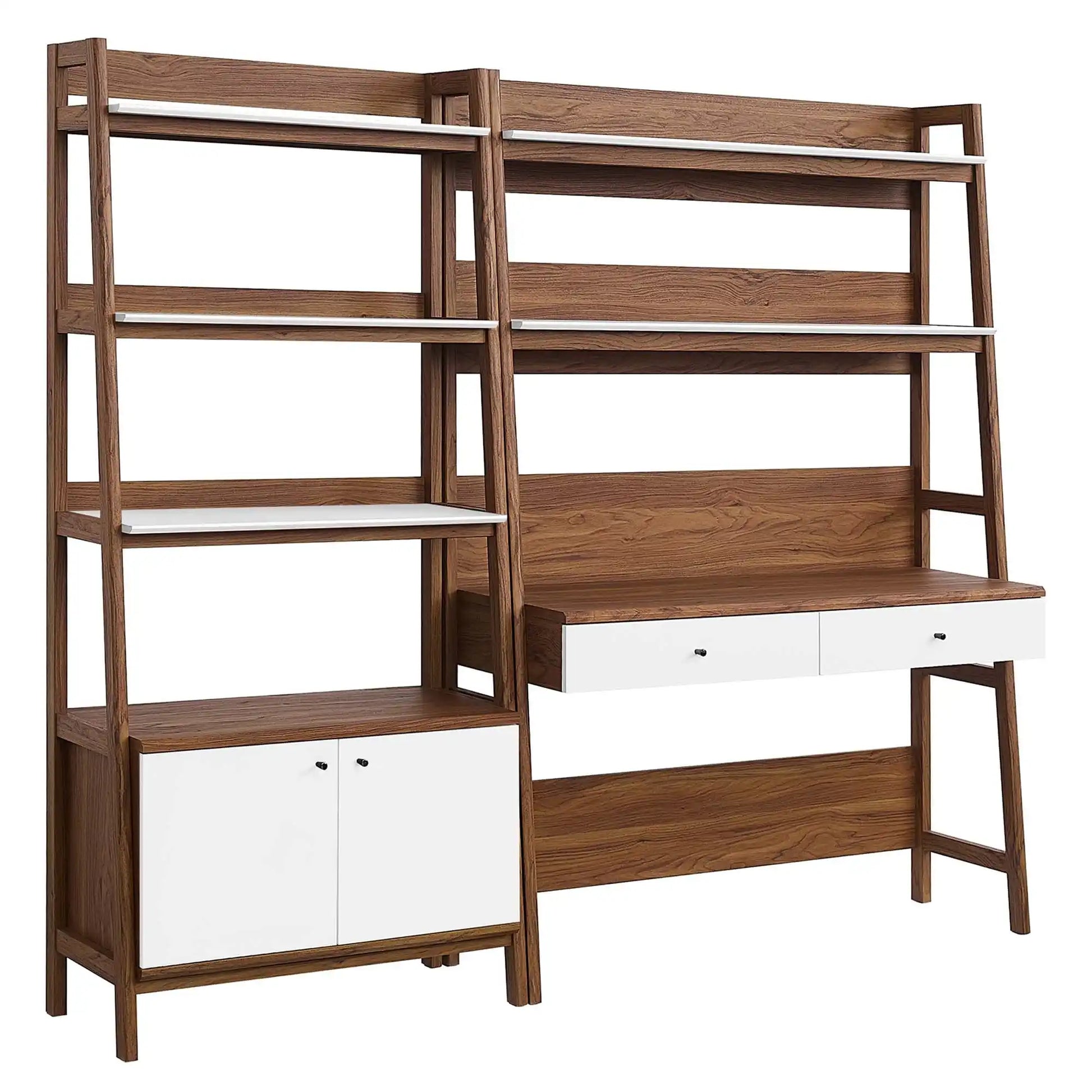 Bixby 2-Piece Wood Office Desk and Bookshelf by Modway - Best Buy Furniture