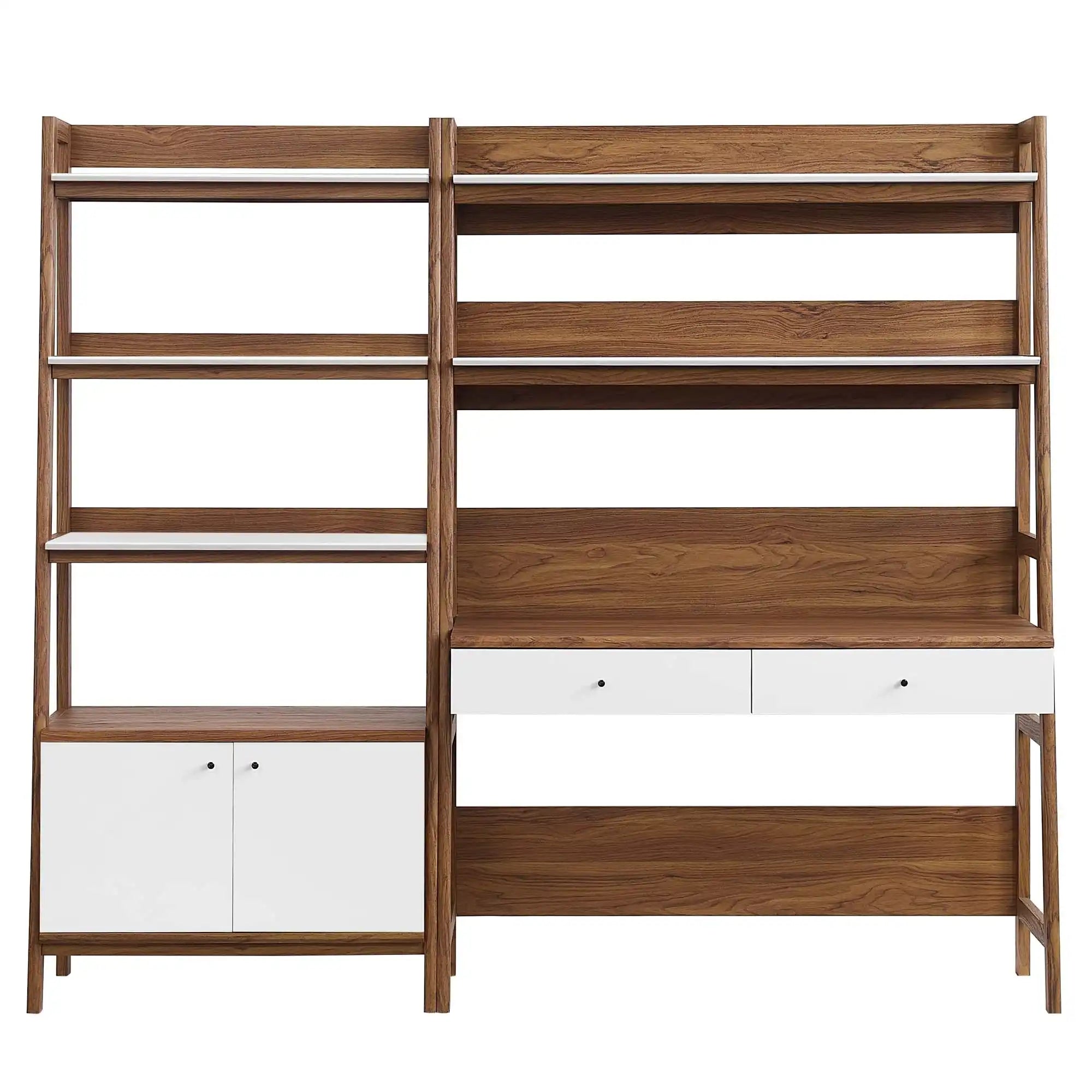 Bixby 2-Piece Wood Office Desk and Bookshelf by Modway - Best Buy Furniture