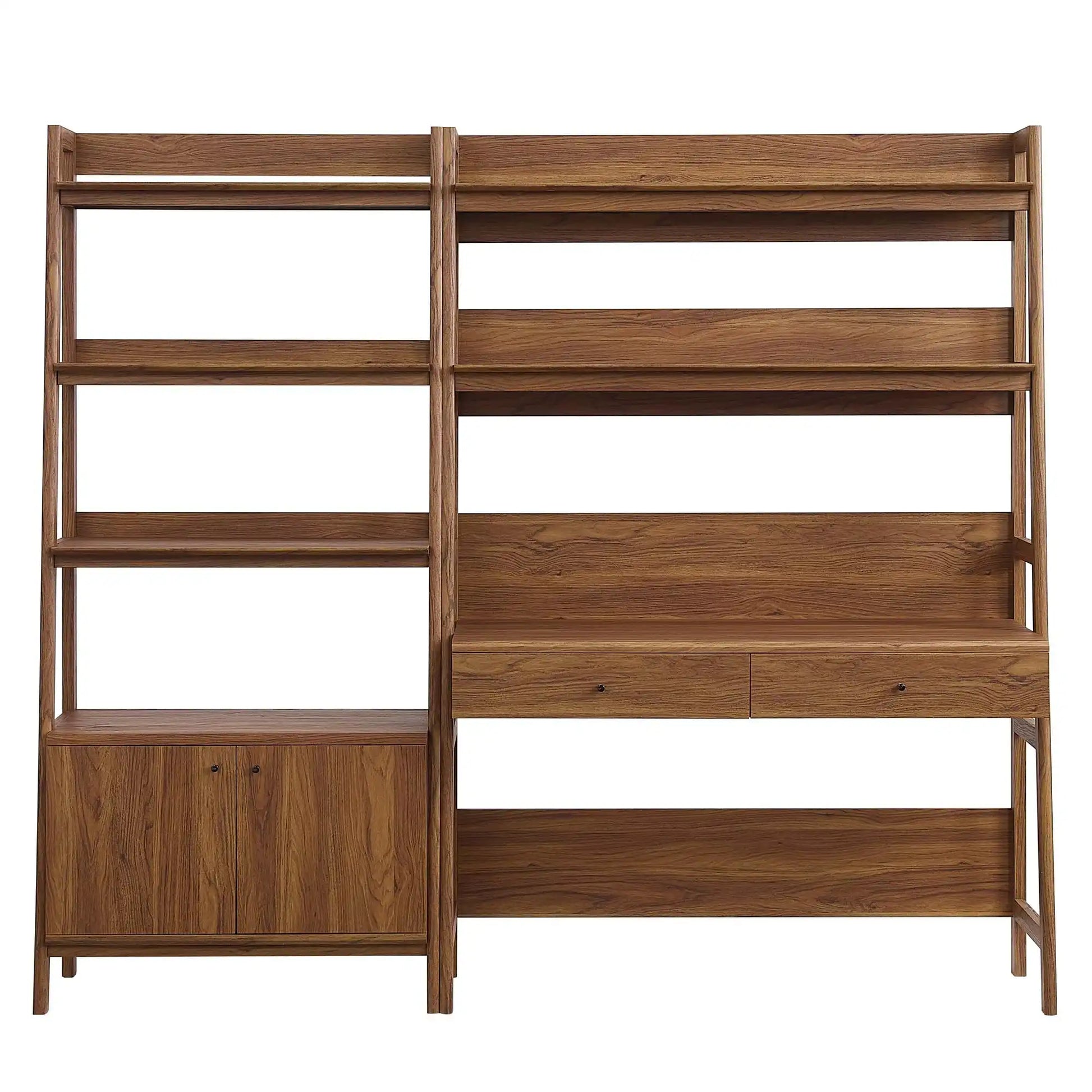 Bixby 2-Piece Wood Office Desk and Bookshelf by Modway - Best Buy Furniture