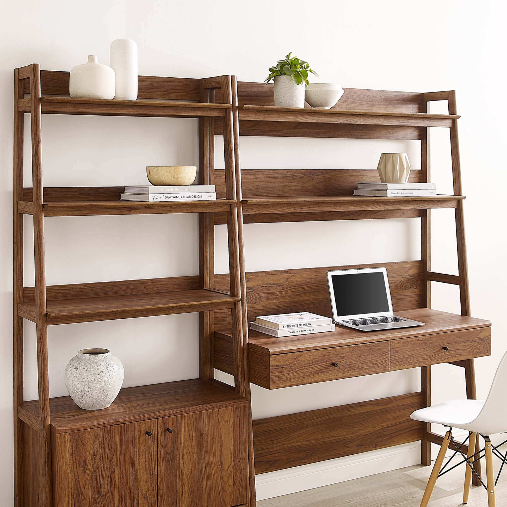 Bixby 2-Piece Wood Office Desk and Bookshelf by Modway - Best Buy Furniture